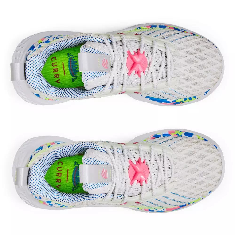 Under Armour Curry 10 "Splash Party" Men's Basketball Shoe - WHITE/BLUE