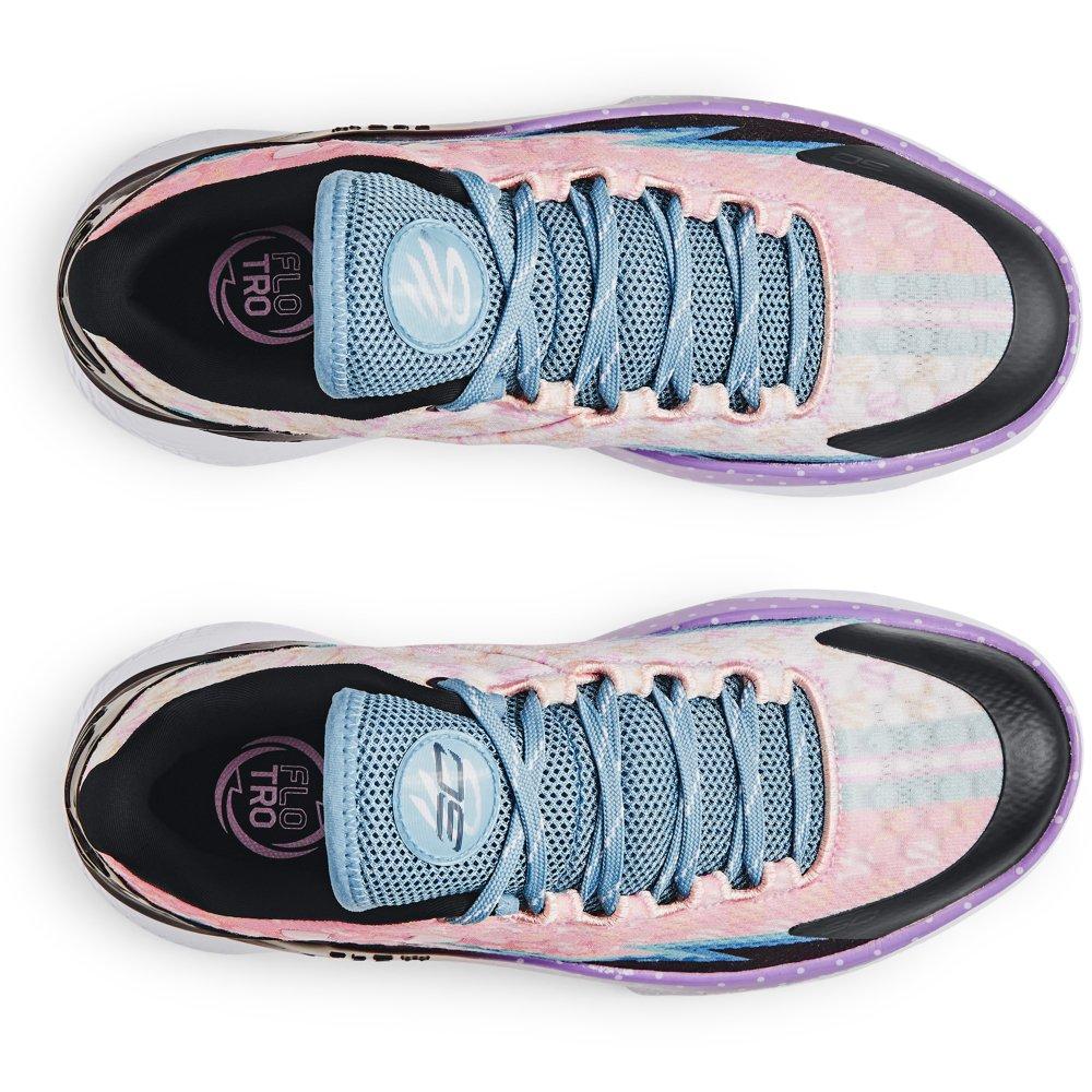Under Armour Curry 1 Low FloTro "Draft Day" Men's Basketball Shoe - BLUE/PINK Thumbnail View 5