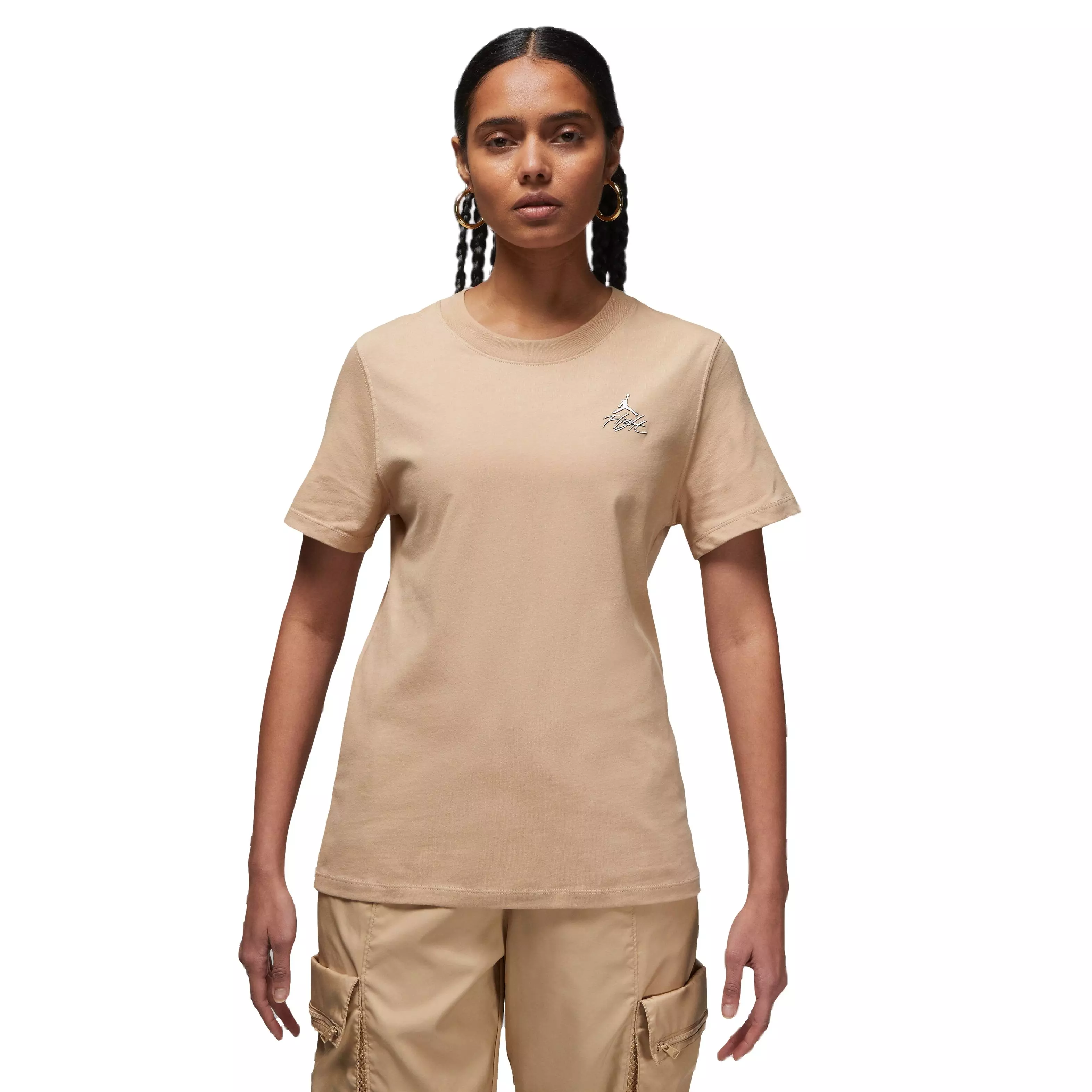 Jordan Women's Flight Graphic Tee-Tan - TAN