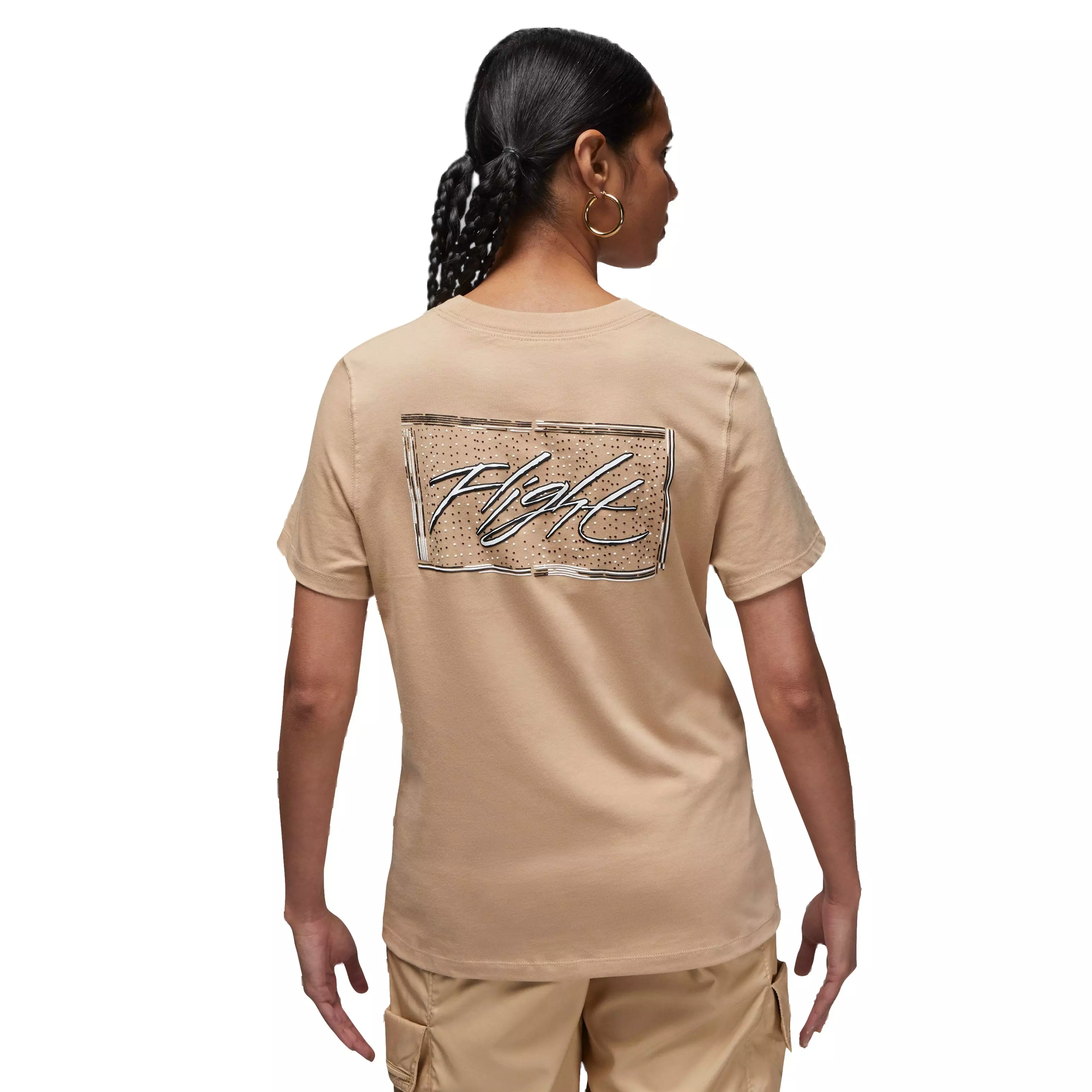 Jordan Women's Flight Graphic Tee-Tan - TAN