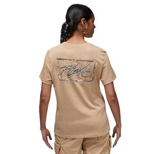 Jordan Women's Flight Graphic Tee-Tan