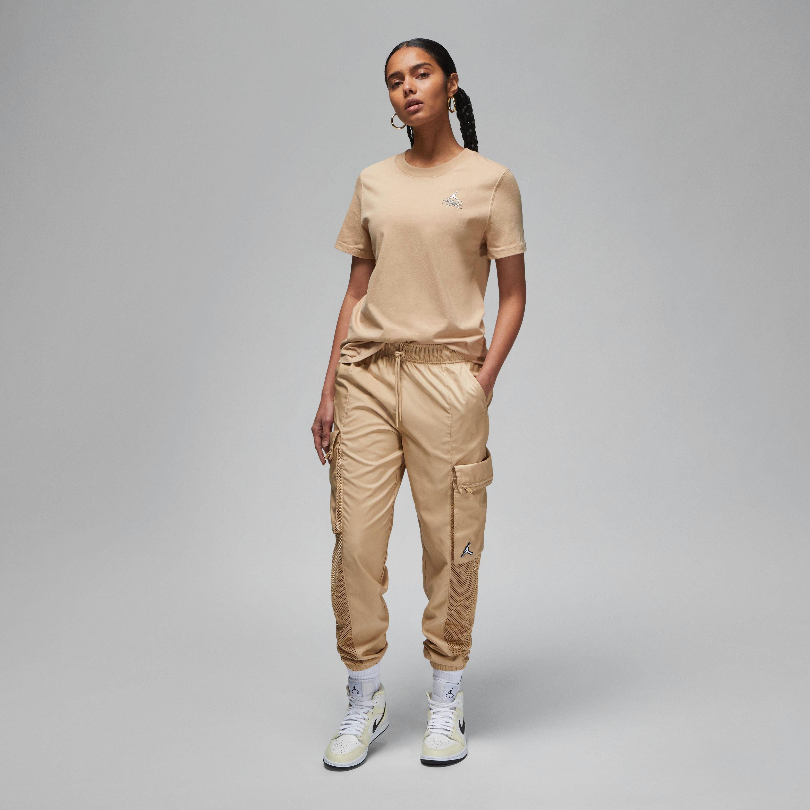 Jordan Women's Flight Graphic Tee-Tan - TAN Thumbnail View 5