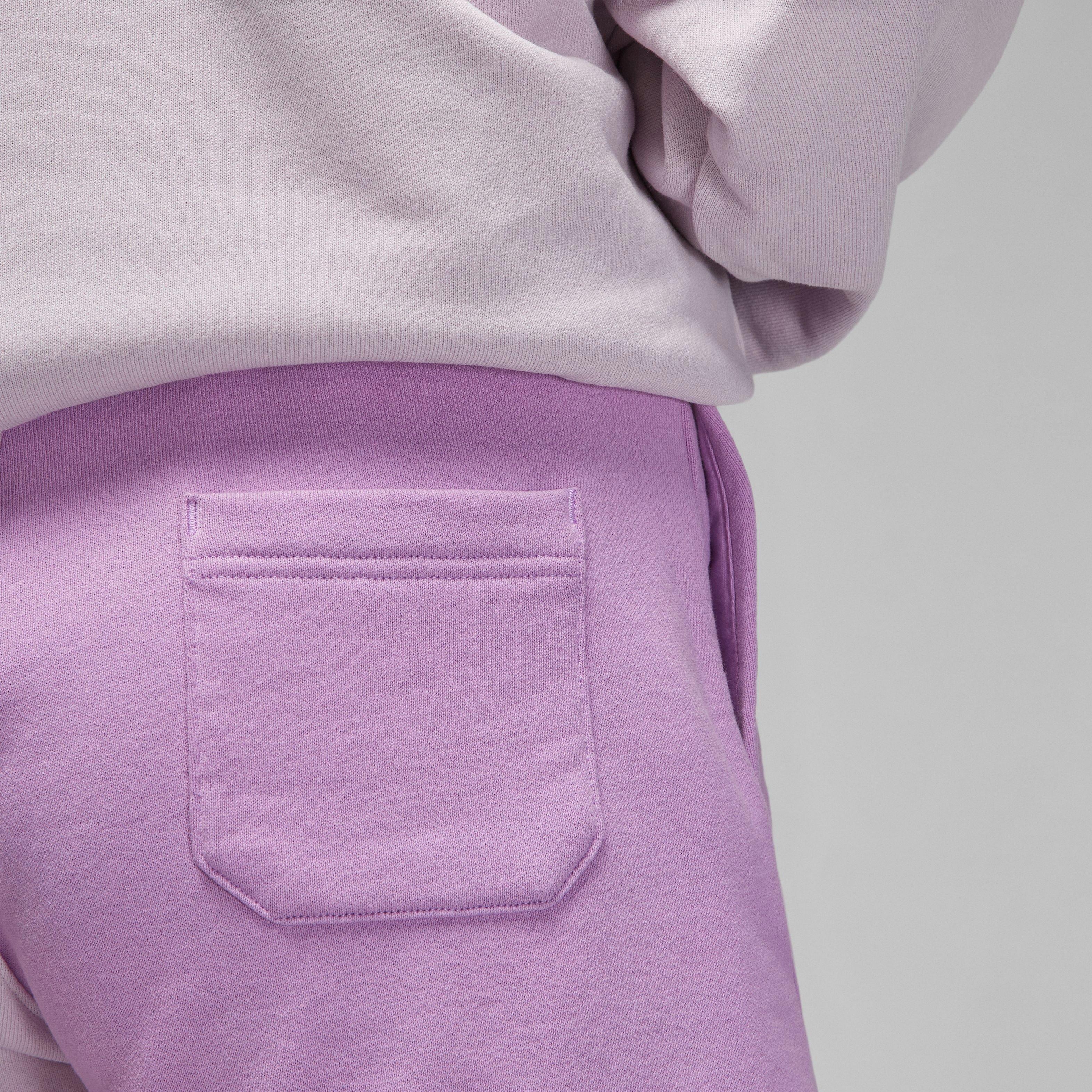 Jordan Women's Flight Fleece Blocked Shorts-Purple - PURPLE Thumbnail View 3