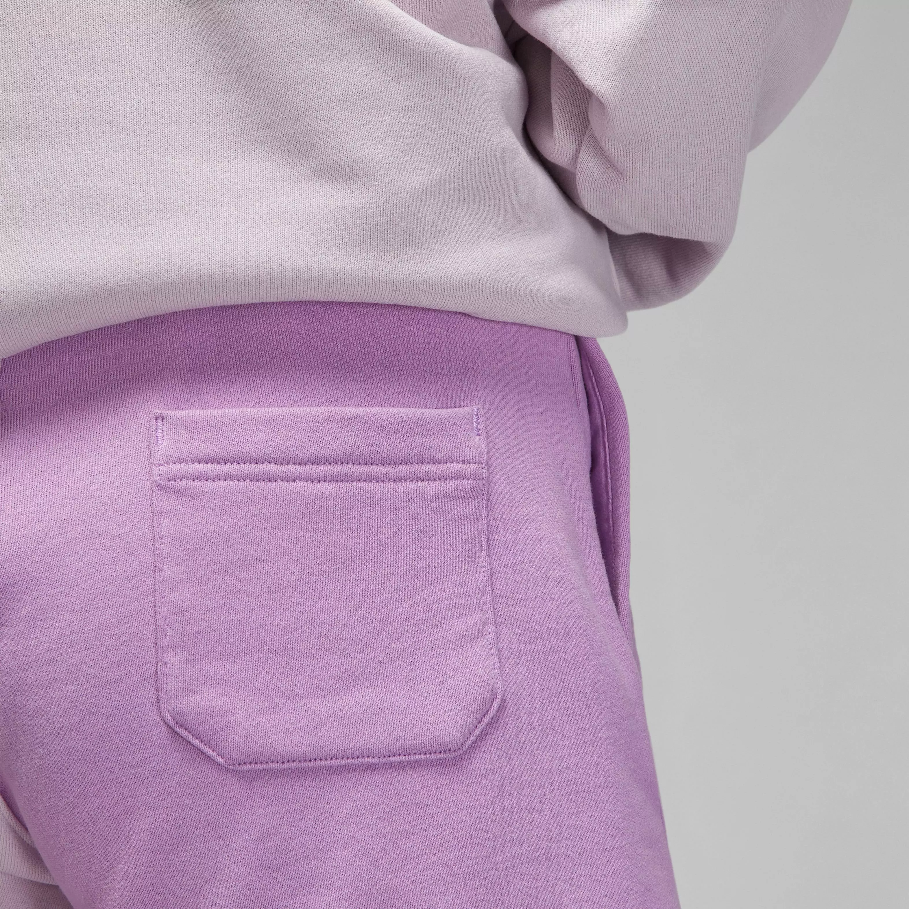 Jordan Women's Flight Fleece Blocked Shorts-Purple - PURPLE