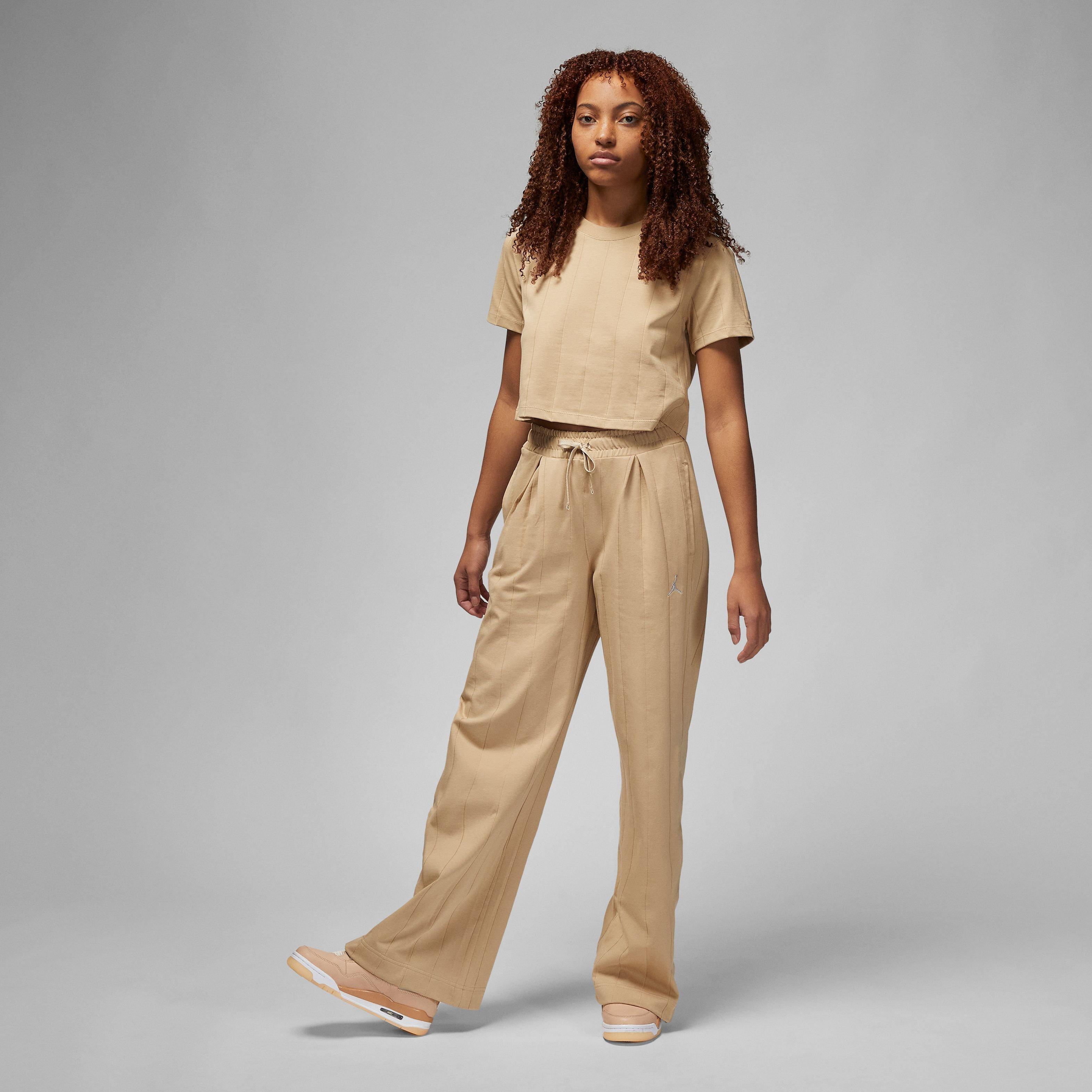 Jordan Women's Flight Knit Pants-Tan