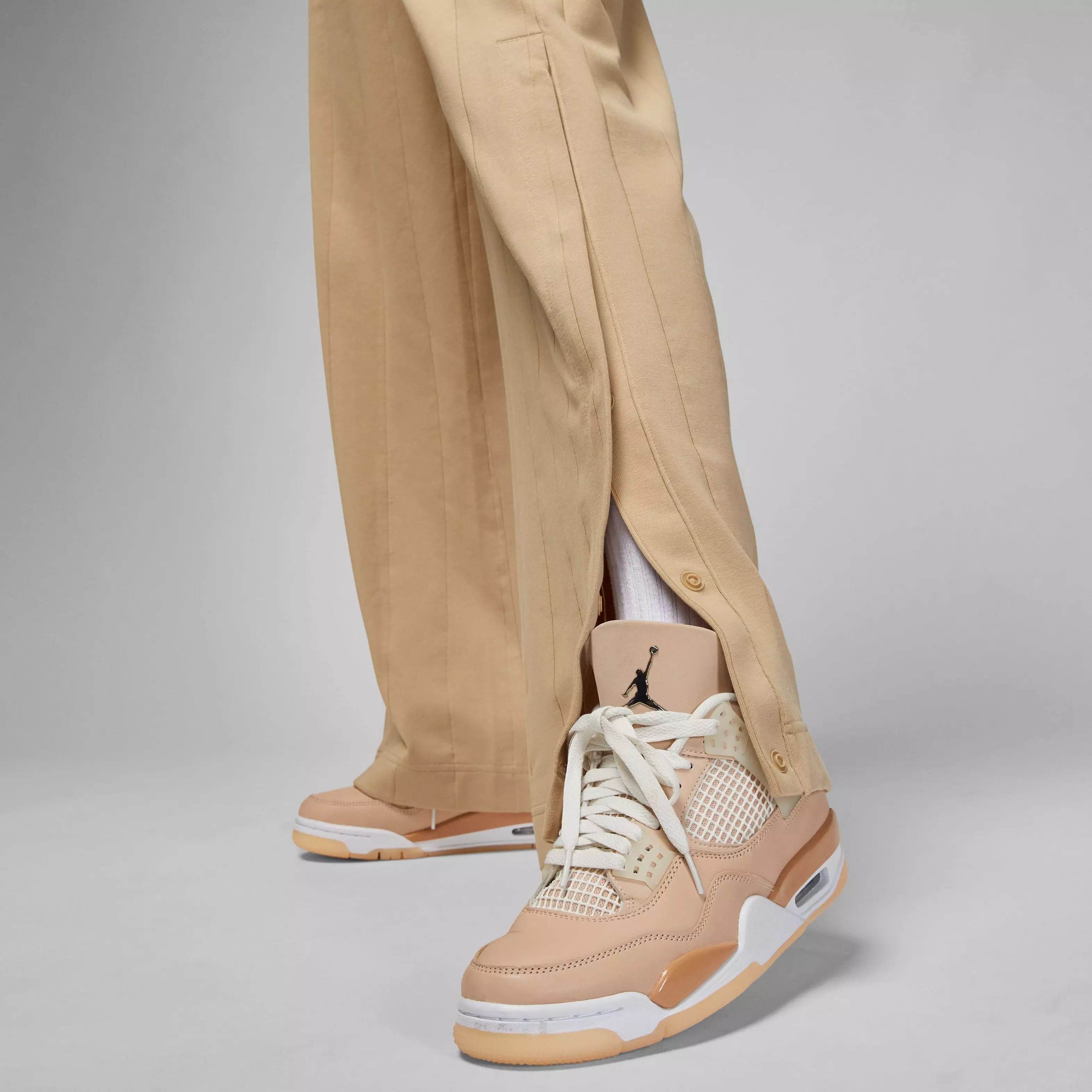 Jordan Women's Flight Knit Pants-Tan - TAN
