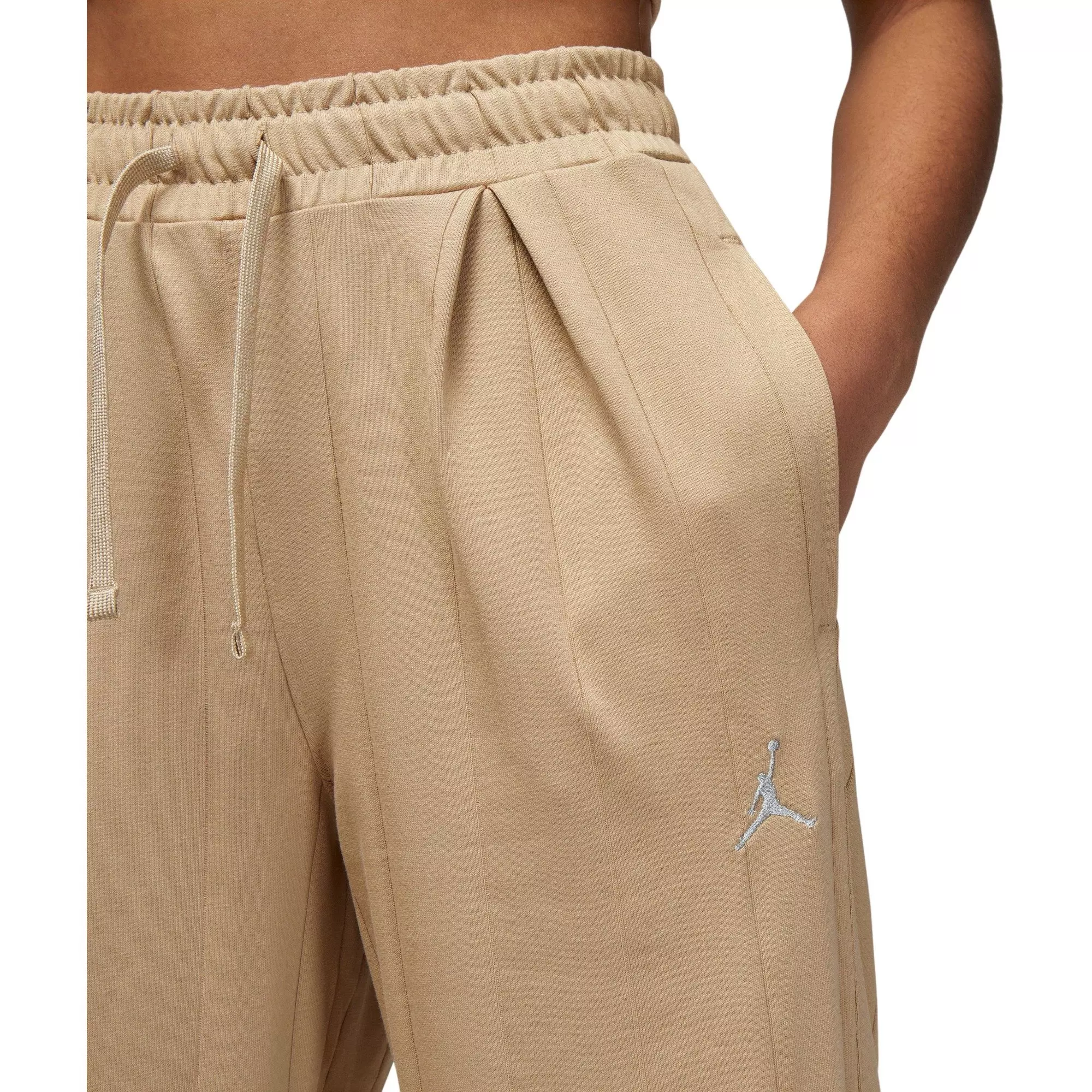 Jordan Women's Flight Knit Pants-Tan - TAN