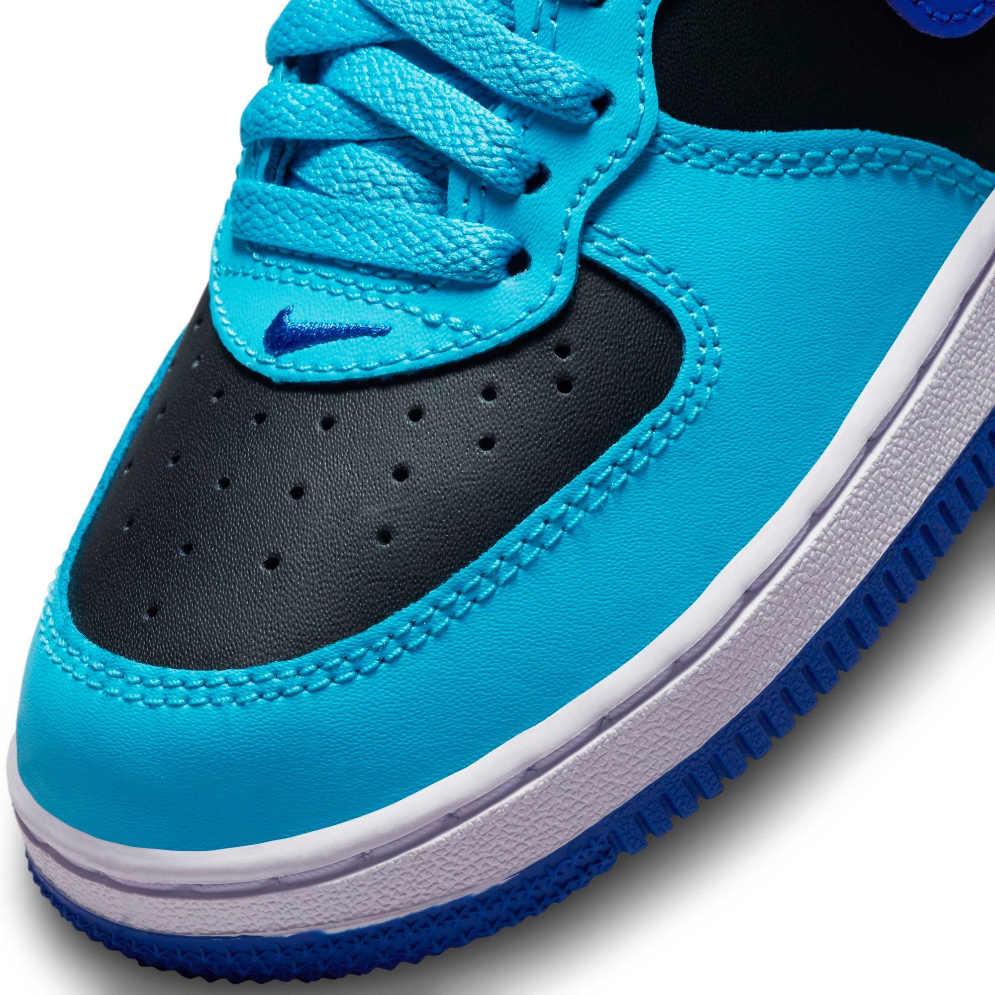 Nike Air Force 1 Low Grade School Lifestyle Shoes Black Blue