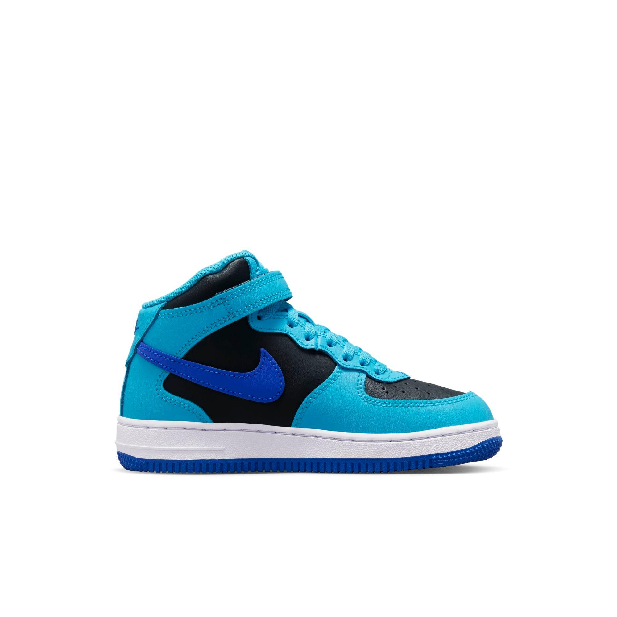 Nike Force 1 Mid Le Little Kids' Shoes in Blue, Size: 2.5Y | DH2934-400