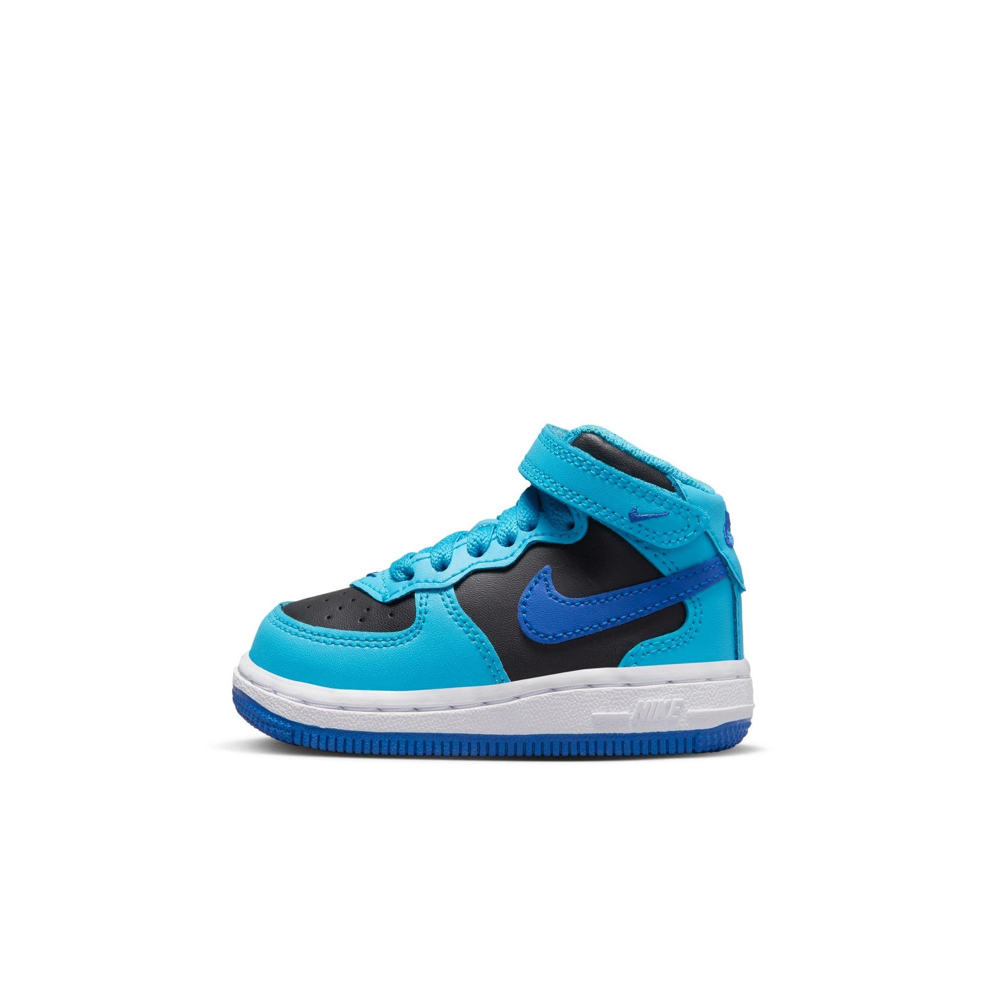 Nike air force 1 mid black and outlet blue