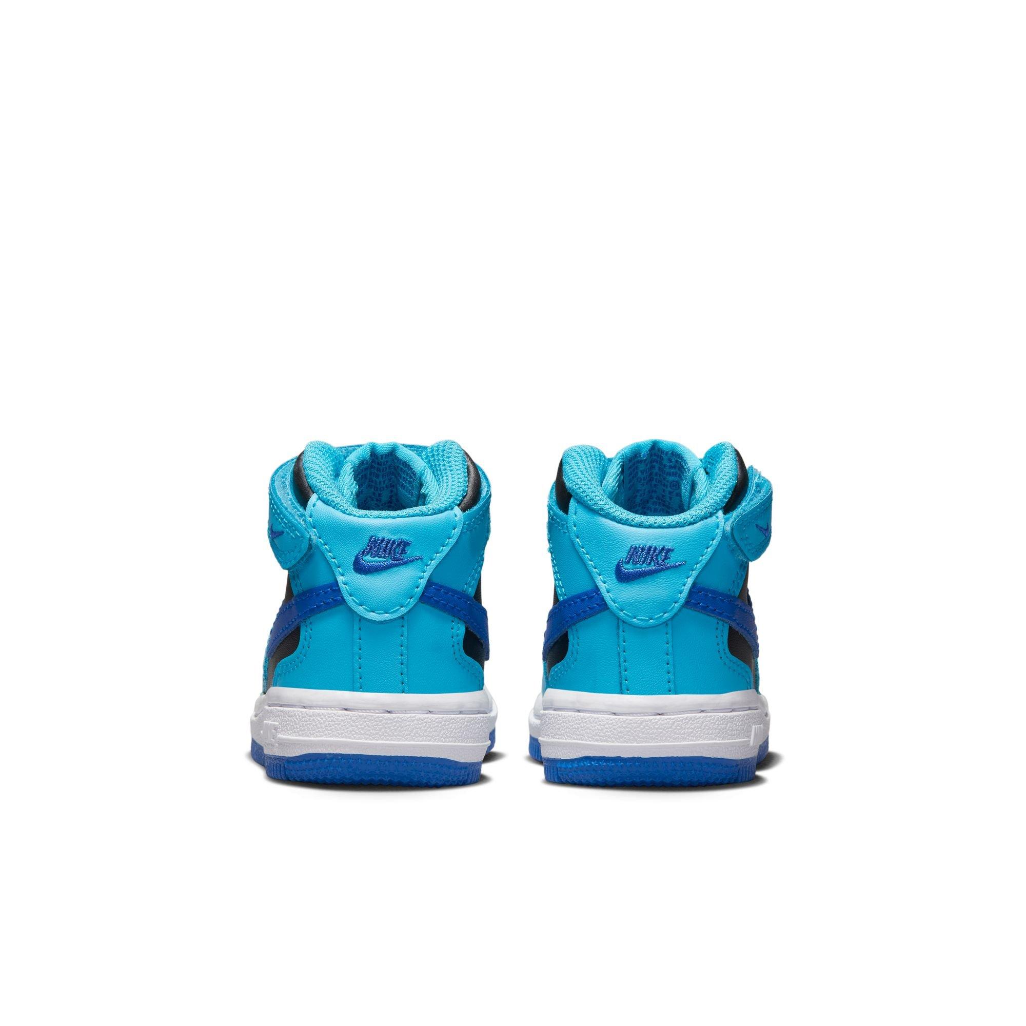 Nike Boys Air Force 1 Mid Le - Boys' Preschool Basketball Shoes Blue Lightning/Racer Blue/Black Size 1.5