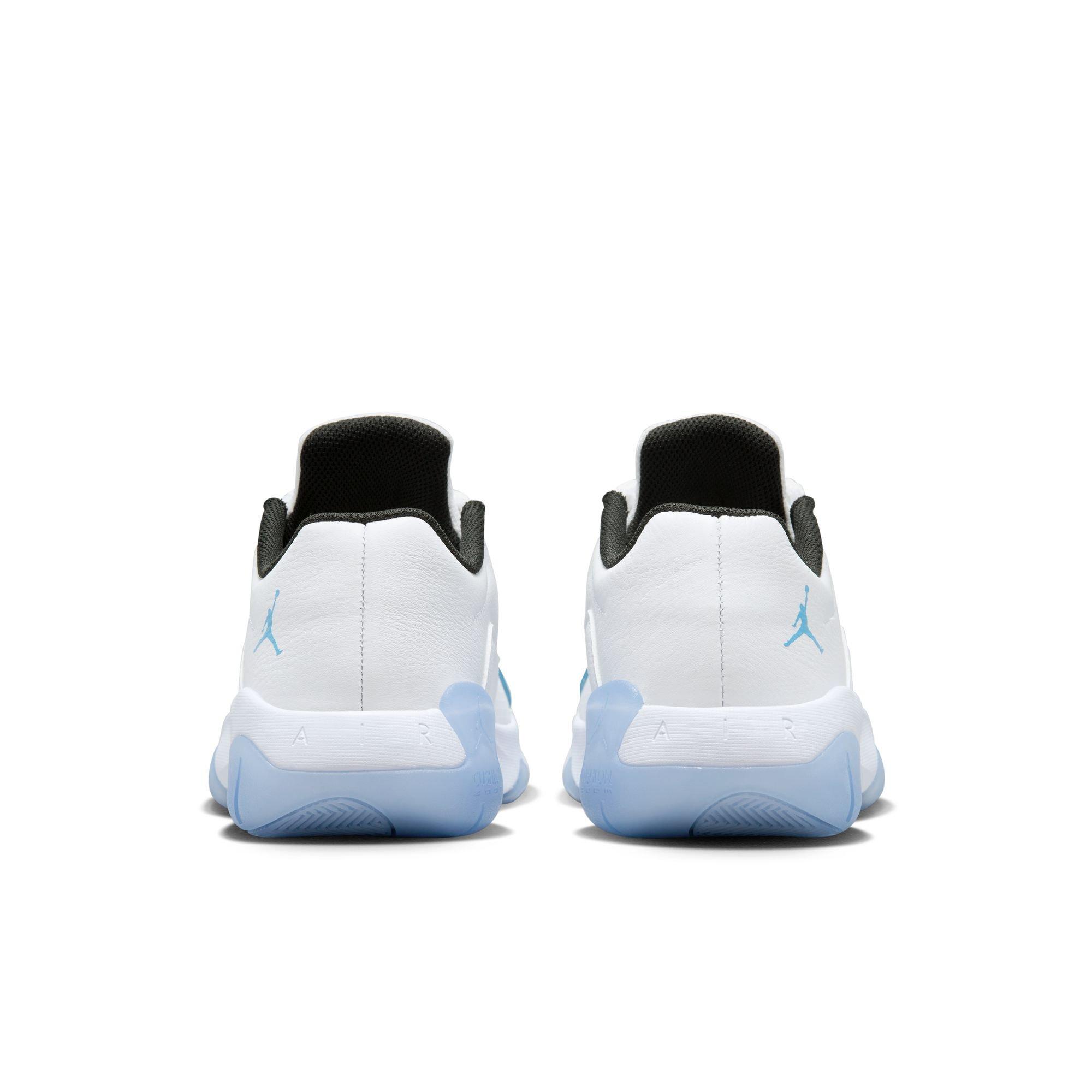 Jordan 11 CMFT Low "White/University Blue/Black" Men's Shoe - WHITE/CAROLINA BLUE Thumbnail View 9