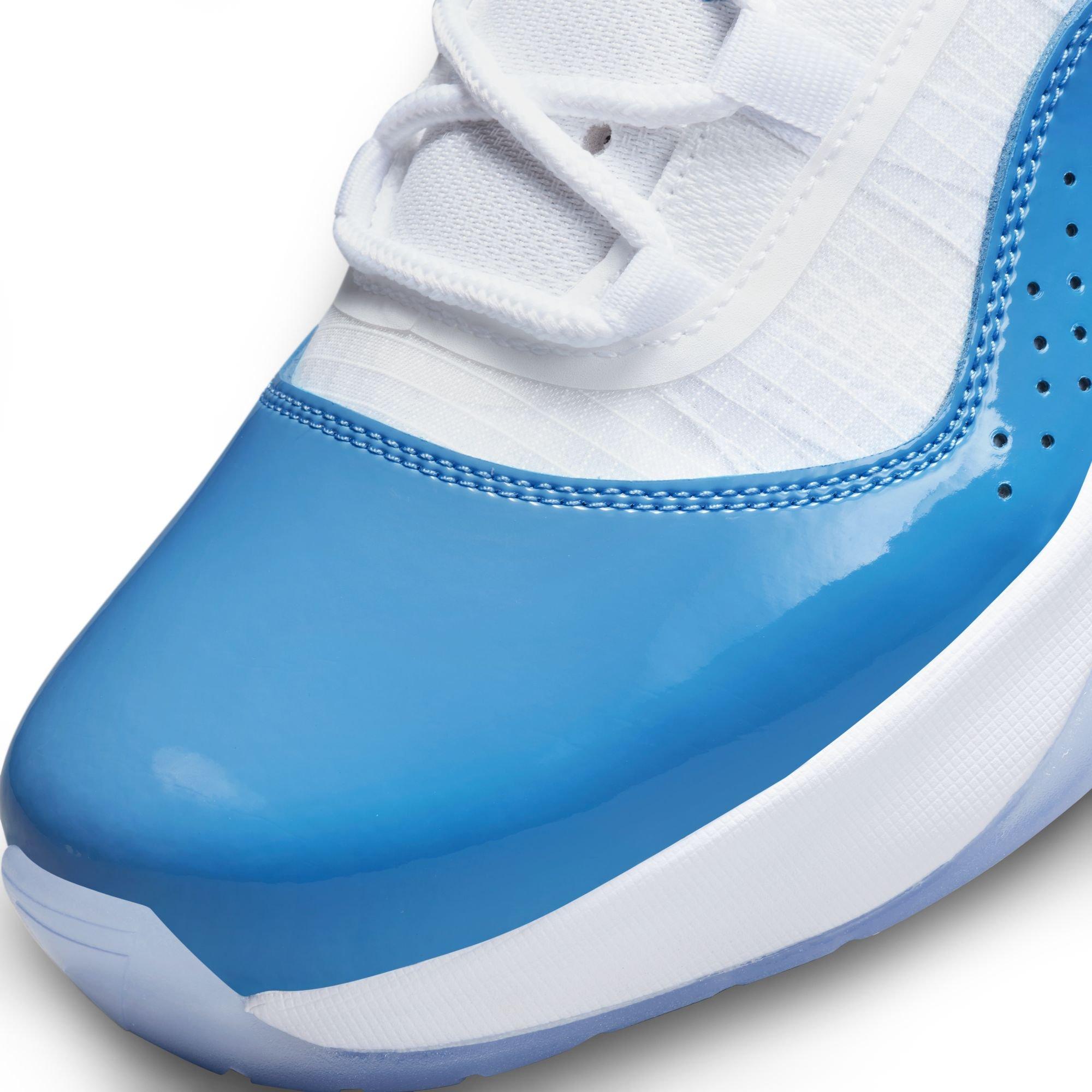 Jordan 11 CMFT Low "White/University Blue/Black" Men's Shoe - WHITE/CAROLINA BLUE Thumbnail View 3