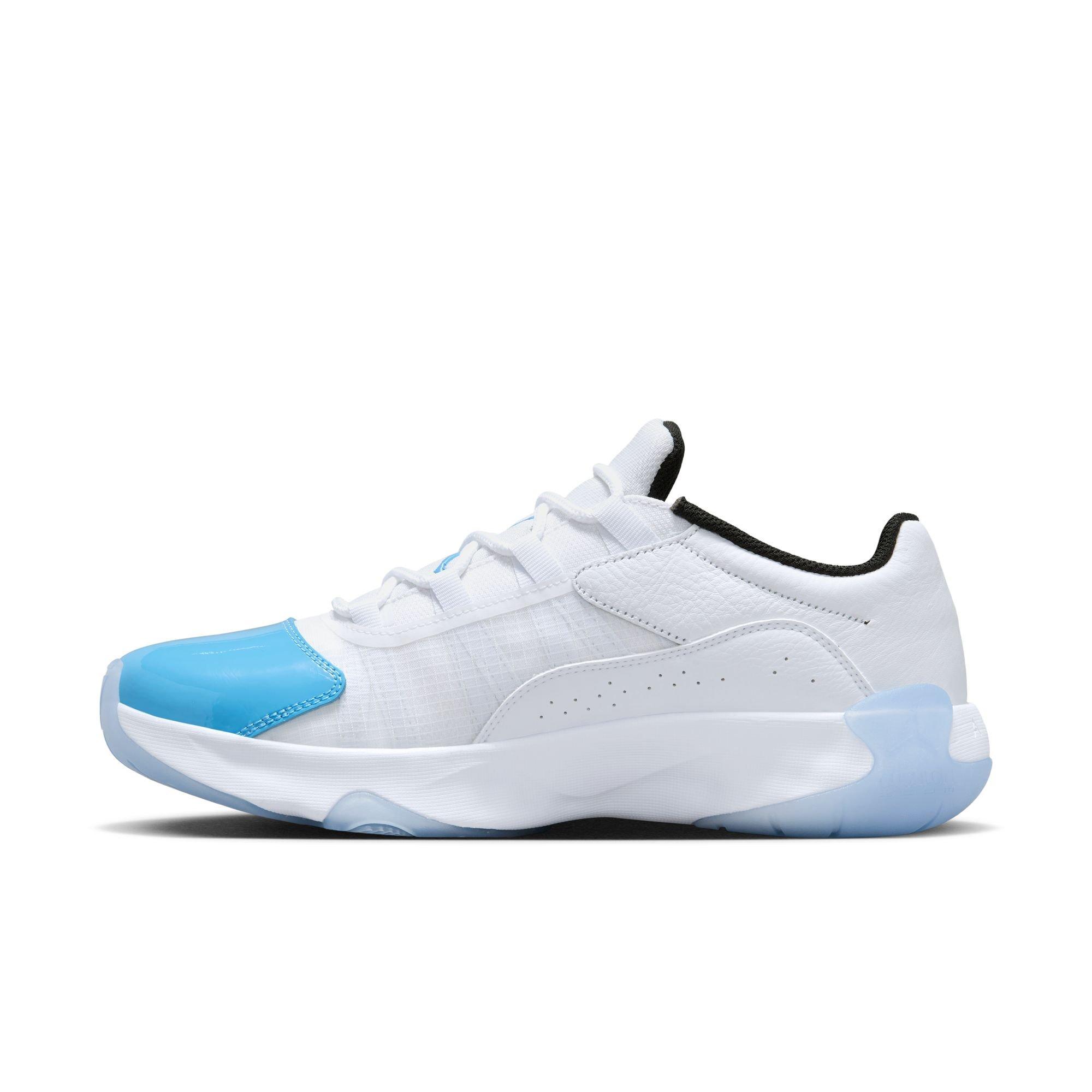 Jordan 11 CMFT Low "White/University Blue/Black" Men's Shoe - WHITE/CAROLINA BLUE Thumbnail View 6