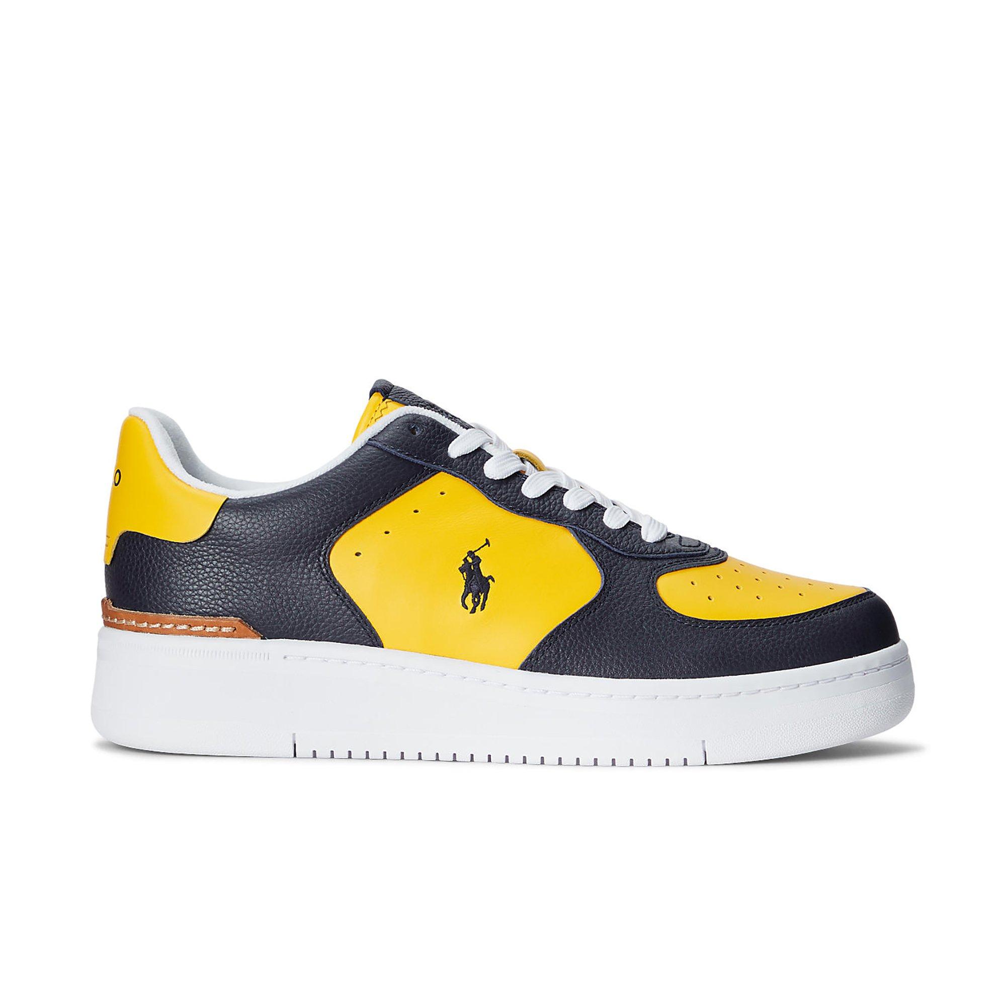 Blue and outlet yellow polo shoes