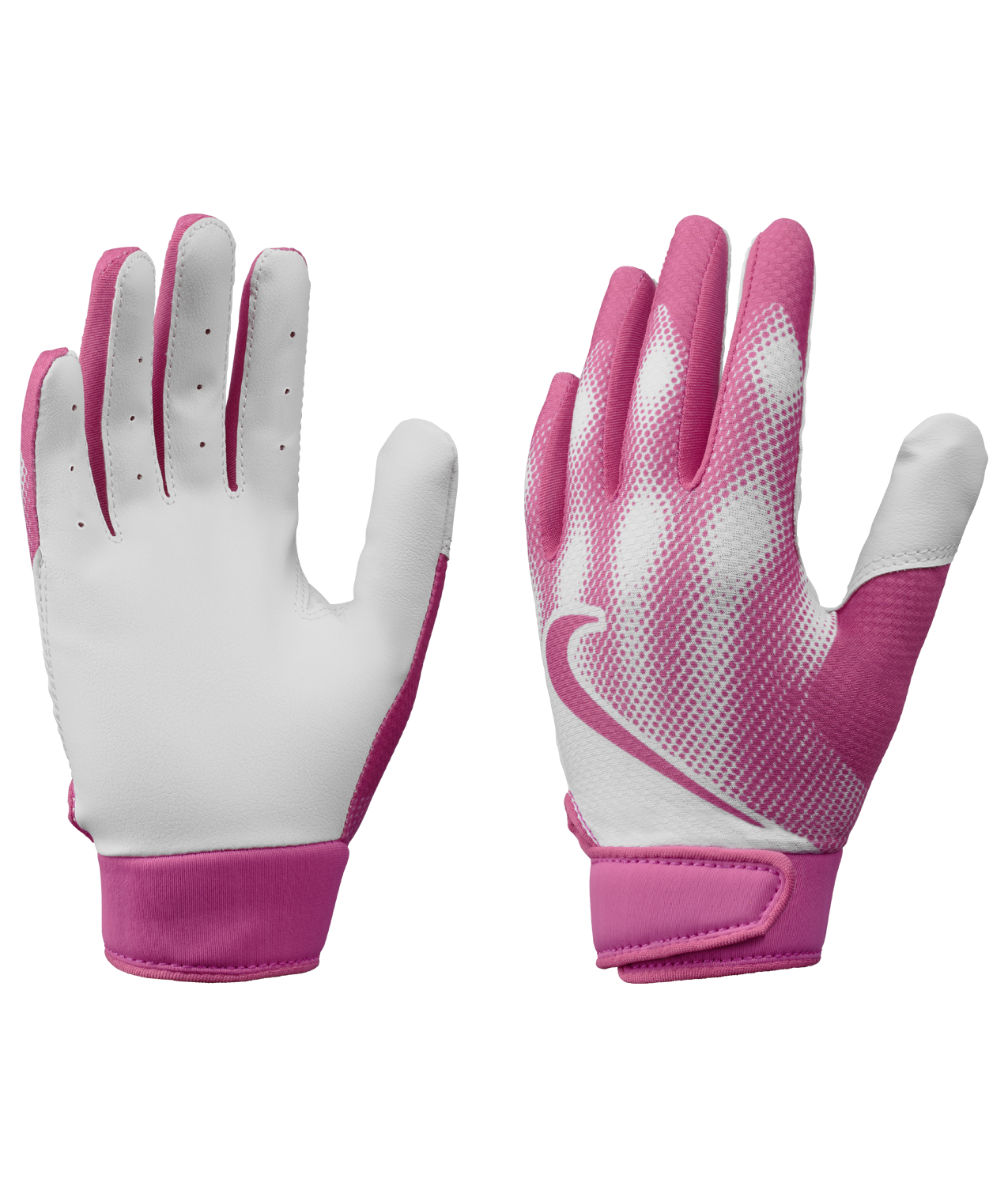 Nike Alpha Girls' Tee Ball Batting Gloves - White/Pink