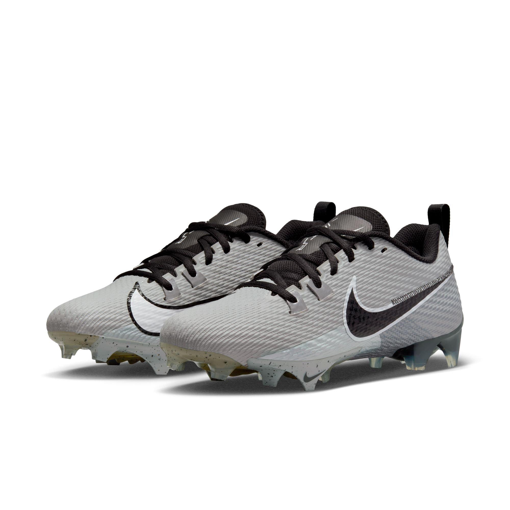 Nike Vapor Edge Speed 360 2 "Lt Smoke Grey/Black/Khaki" Men's Football Cleat - GREY/BLACK Thumbnail View 6