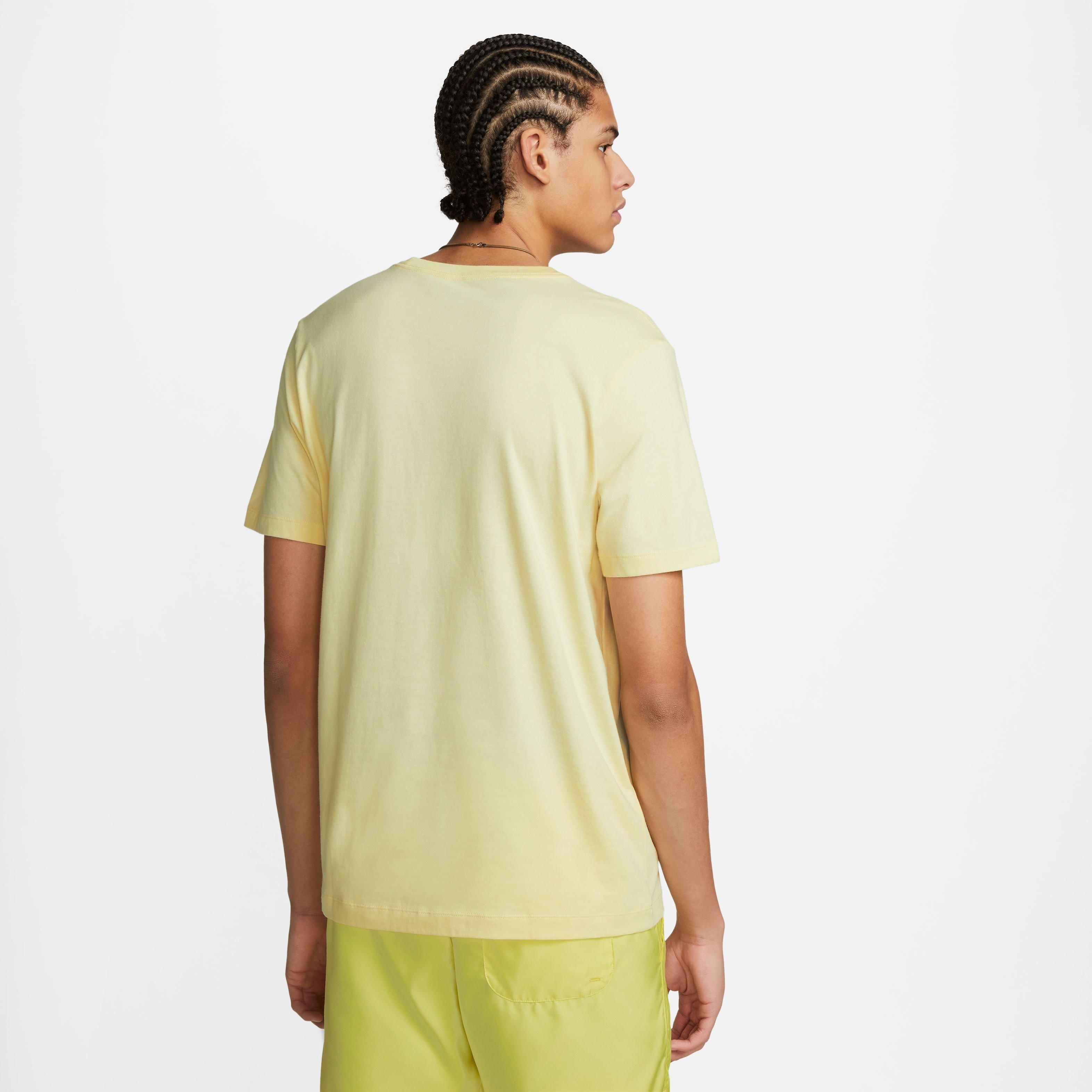 Nike Men's Sportswear Club Tee - Alabaster - CREAM Thumbnail View 4