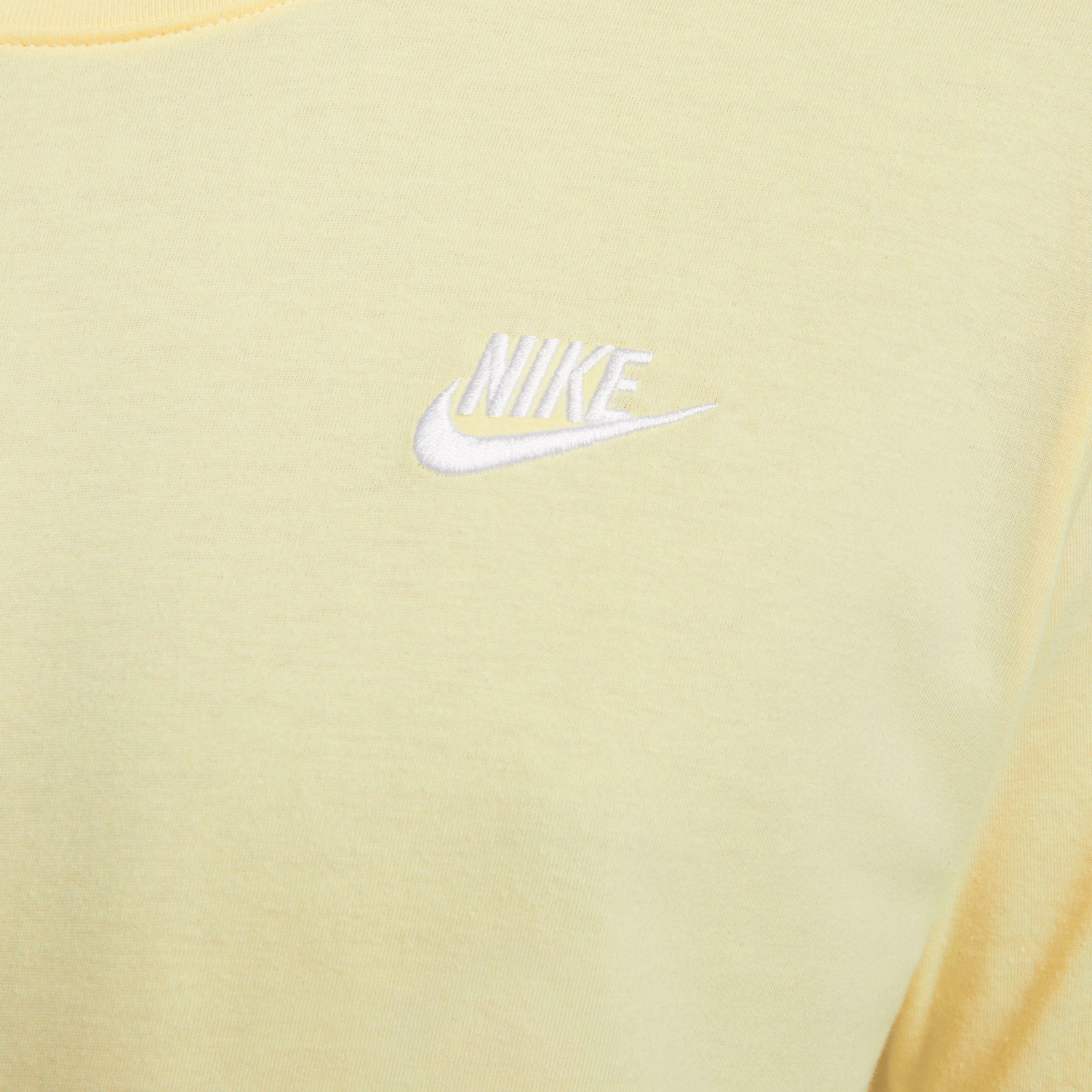 Nike Men's Sportswear Club Tee - Alabaster - CREAM Thumbnail View 5