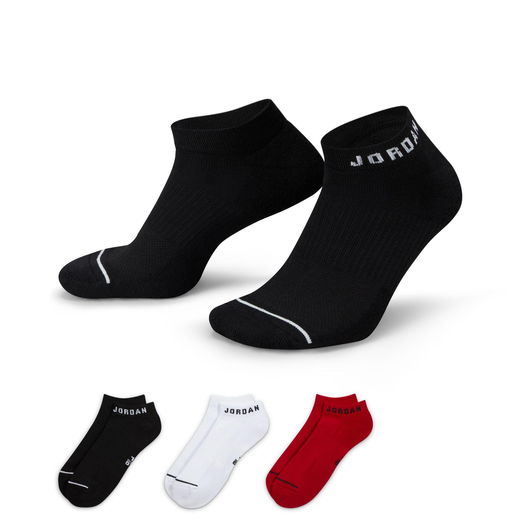 Jordan Everyday No-Show Socks (3 Pairs)-Multi-Color - MULTI-COLOR