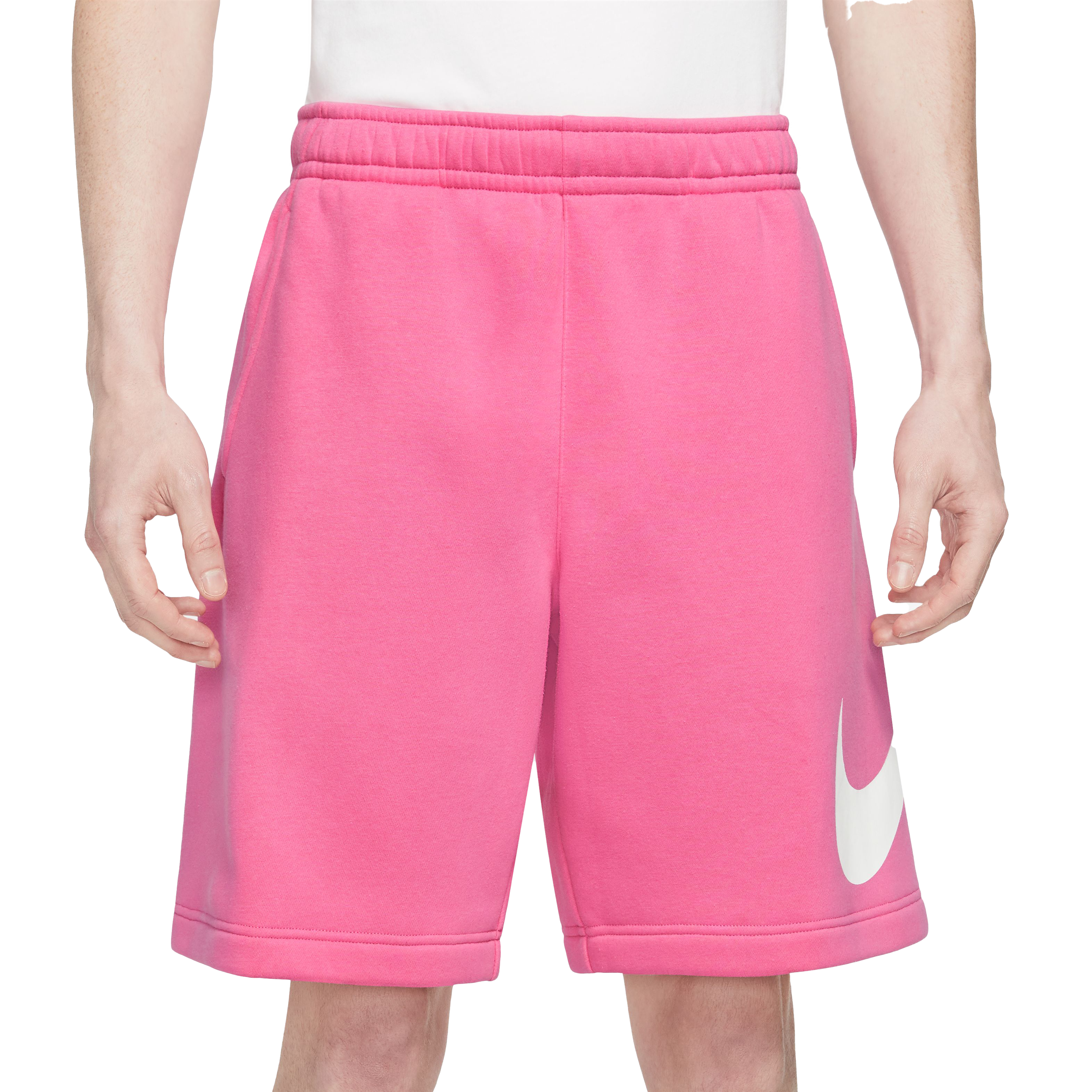 Pink nike sweat store shorts