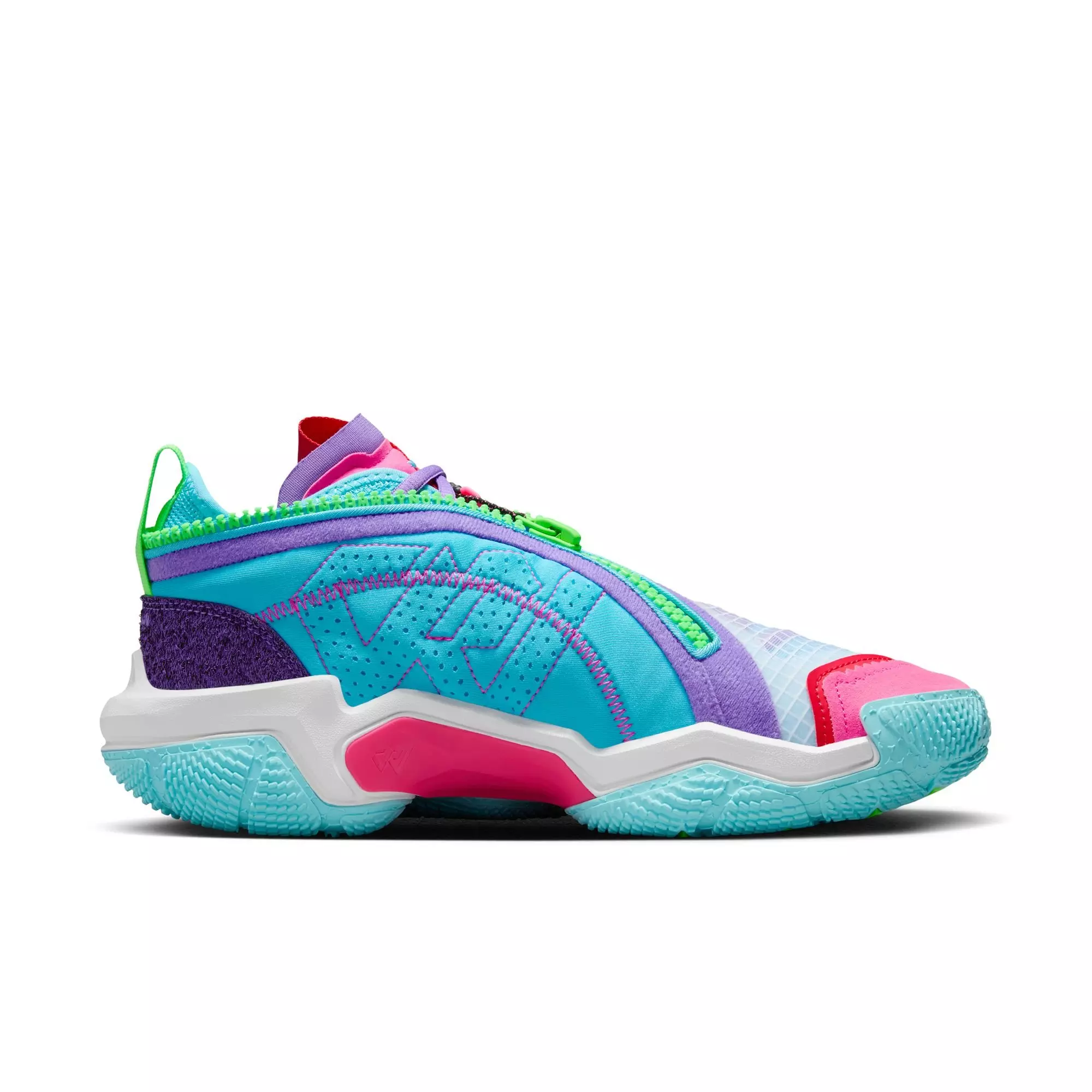 Jordan Why Not? Zer0.6 "Siren Red/Baltic Blue/Action Grape" Men's Basketball Shoe - WHITE/SIREN RED/BALTIC BLUE/ACTION GRAPE