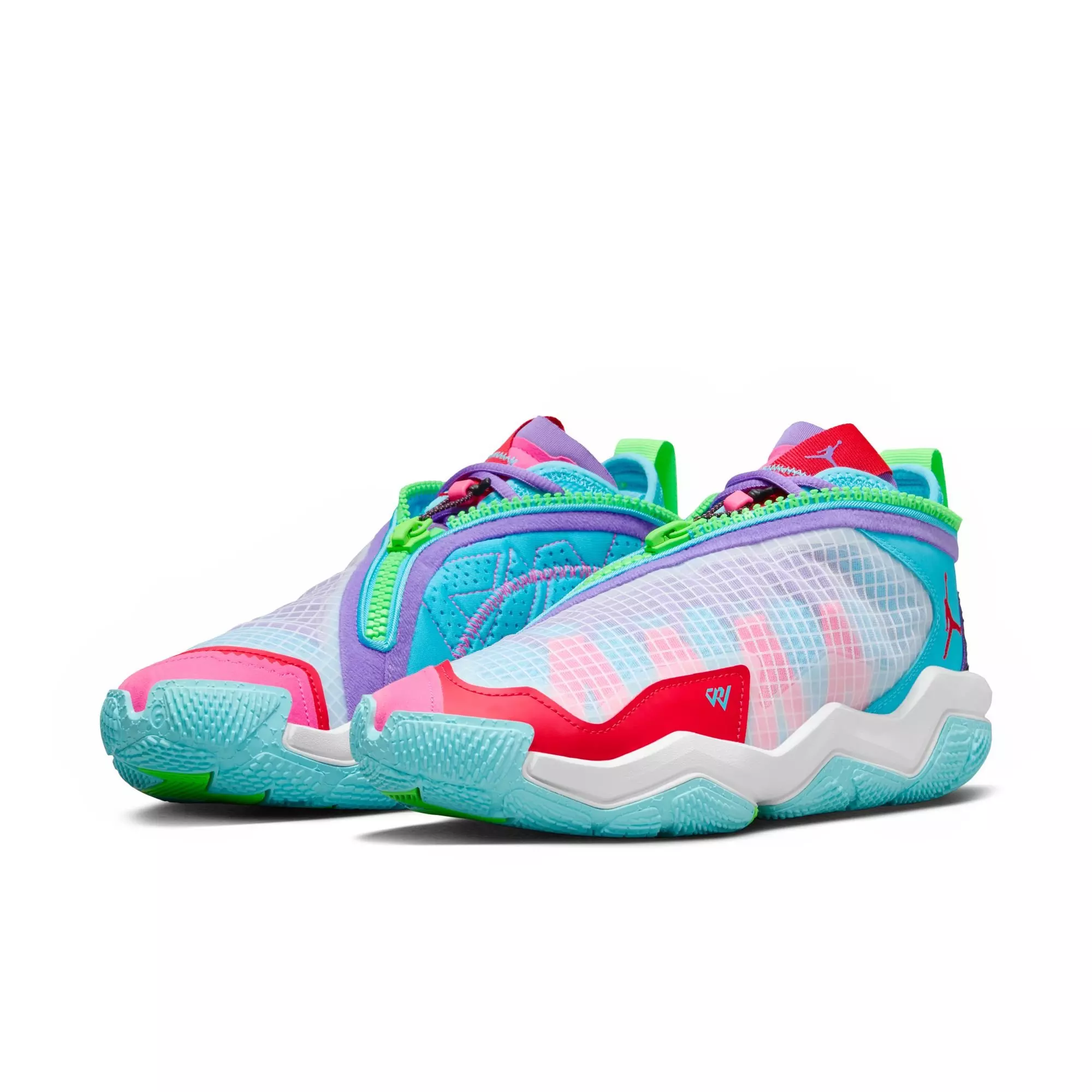 Jordan Why Not? Zer0.6 "Siren Red/Baltic Blue/Action Grape" Men's Basketball Shoe - WHITE/SIREN RED/BALTIC BLUE/ACTION GRAPE