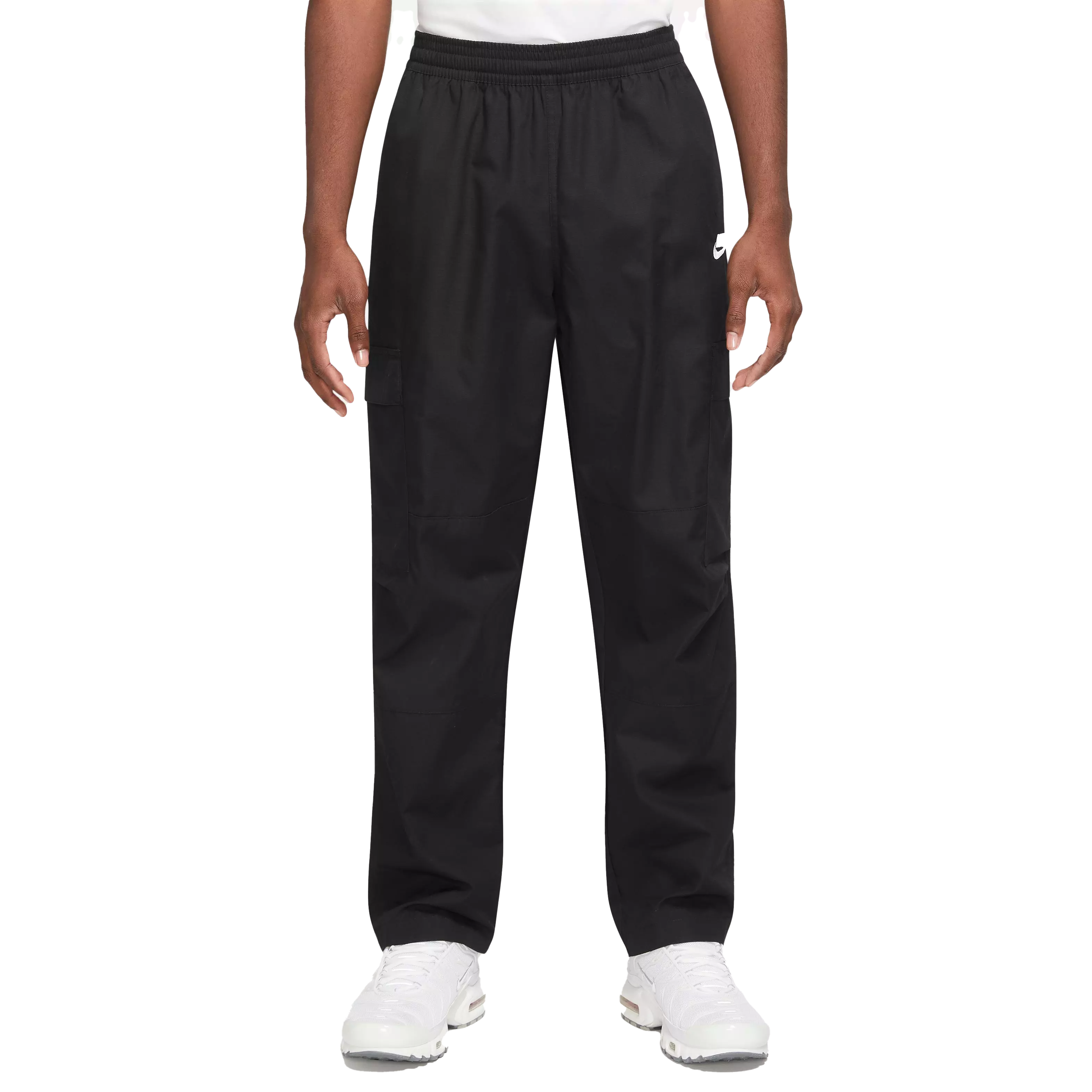 Nike Men's Club Woven Cargo Pants-Black - BLACK