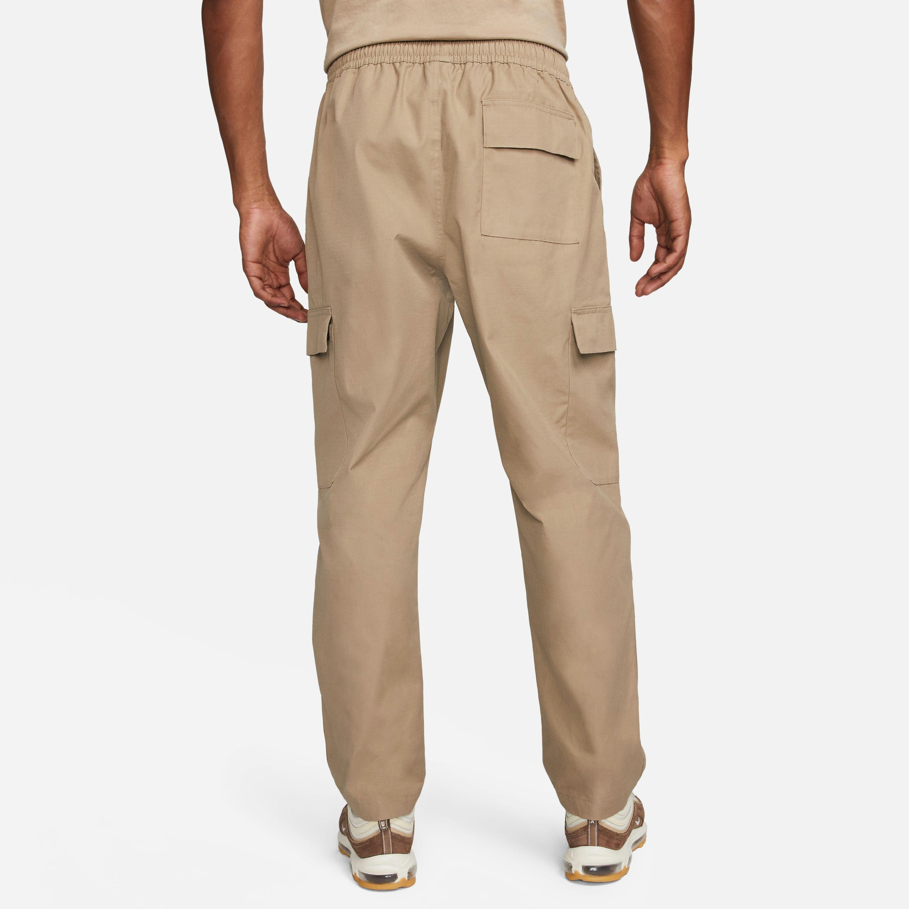 Nike Men's Club Woven Cargo Pants-Tan - TAN Thumbnail View 4