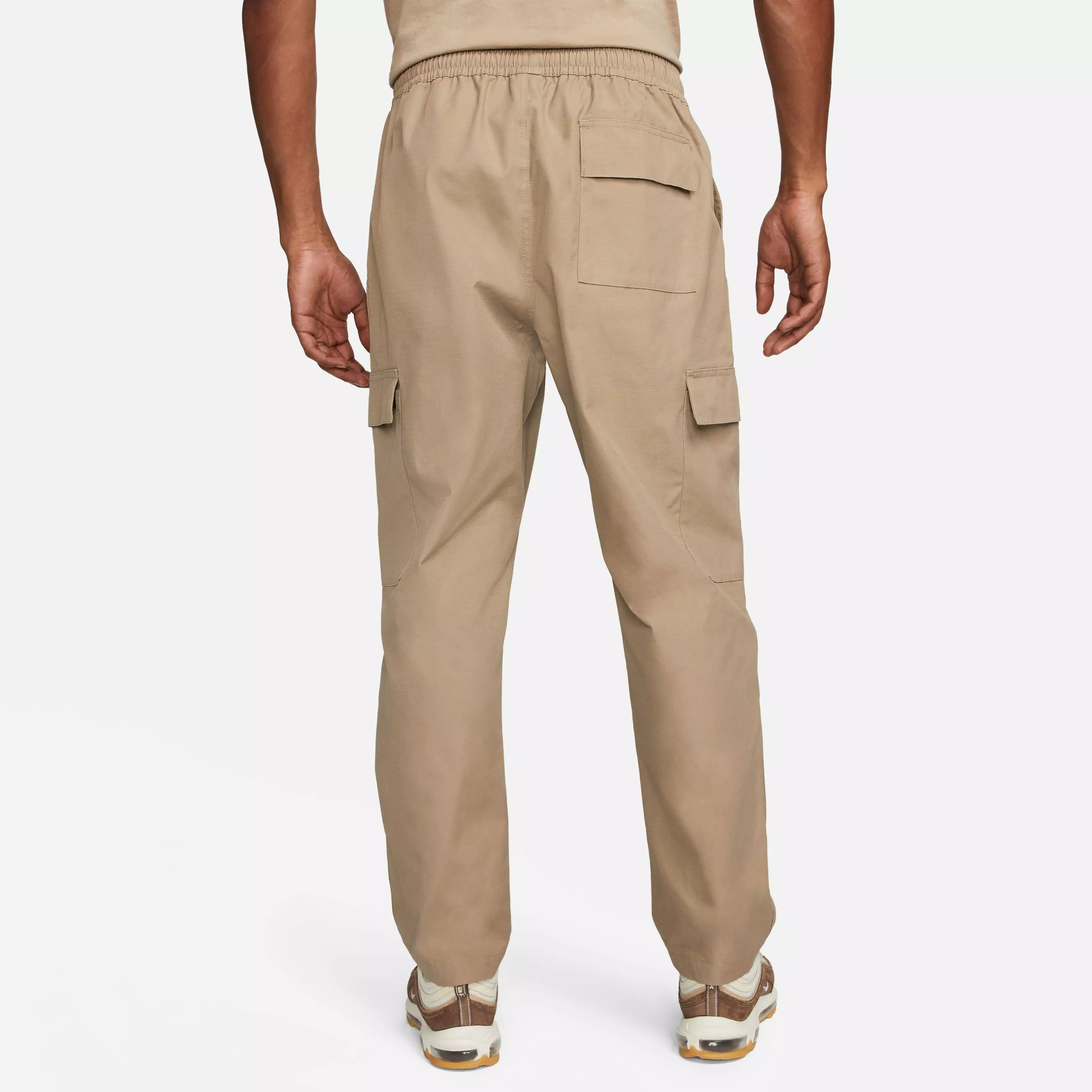 Nike Men's Club Woven Cargo Pants-Tan - TAN