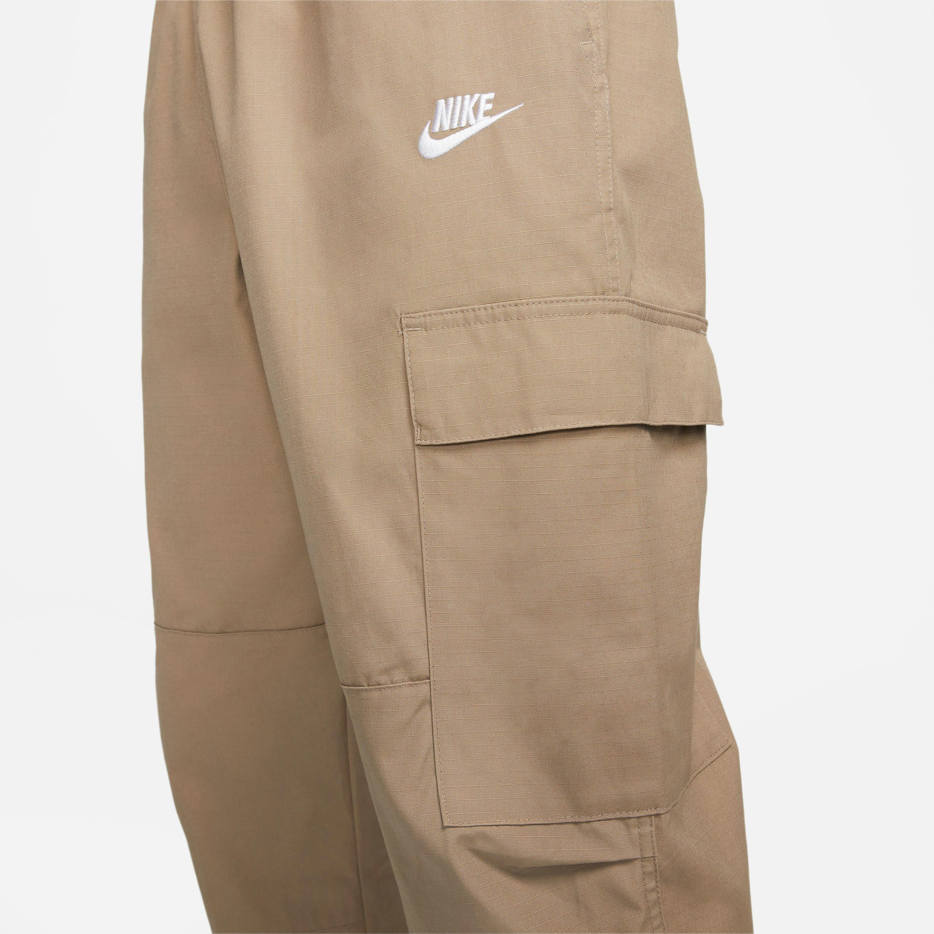 Nike Club woven cargo trousers in stone