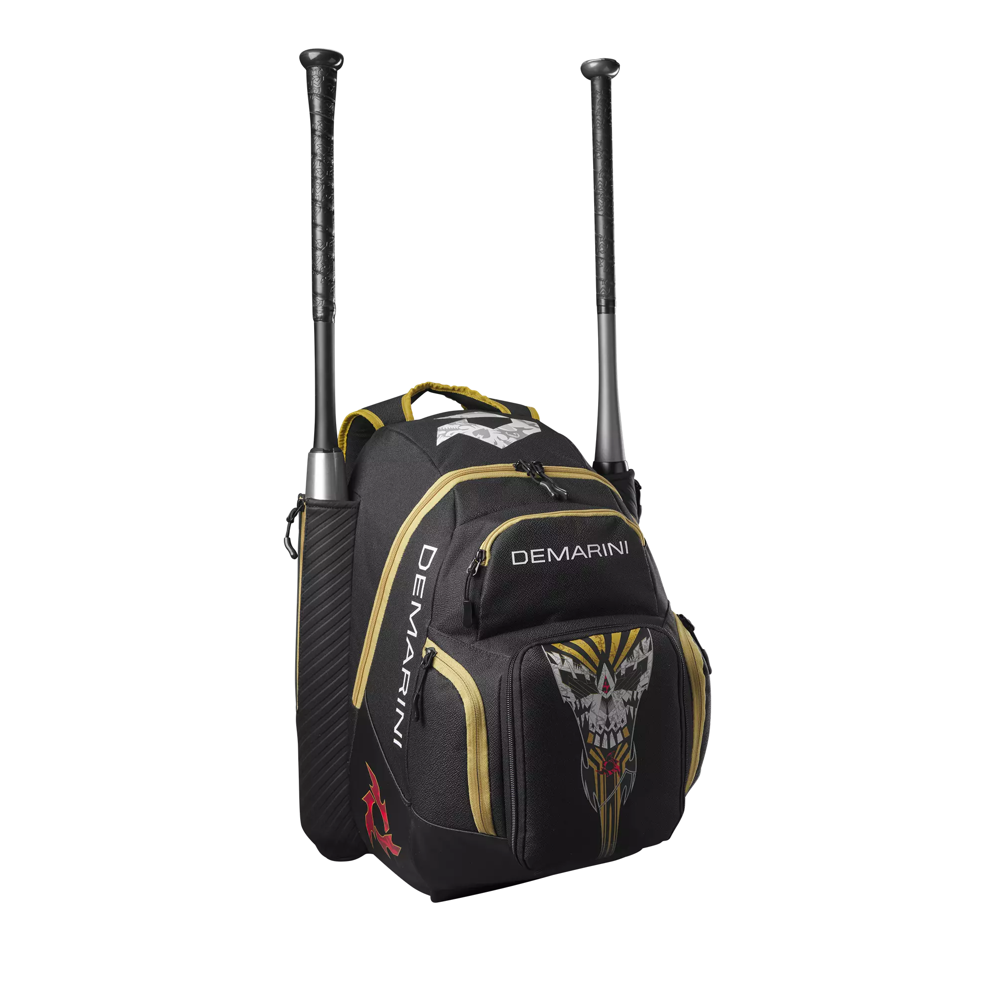 DeMarini VooDoo OG Skull Baseball Backpack - BLACK