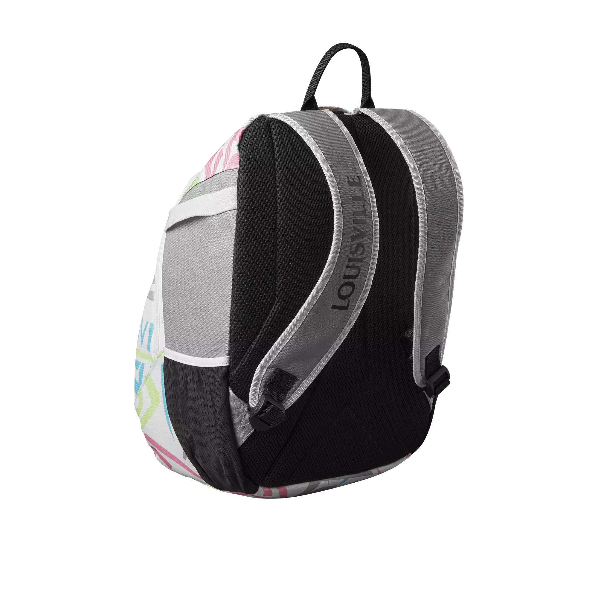 Louisville Slugger Genuine V2 Prints Softball Backpack - WHITE/GREY