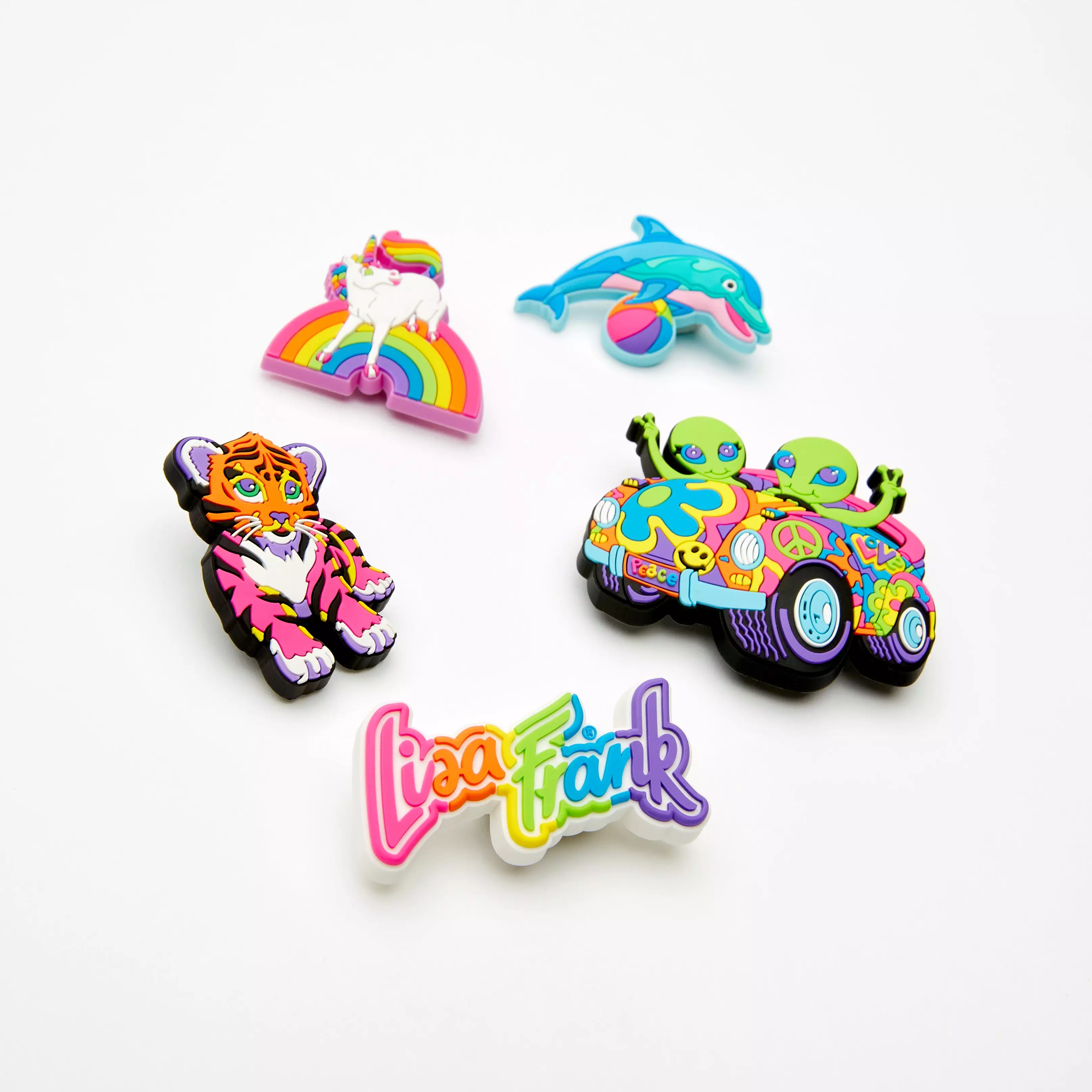 Crocs Lisa Frank Jibbitz Charms-5PK - AS SHOWN