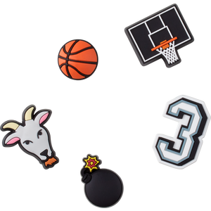 Crocs Basketball Star Jibbitz Charms-5PK