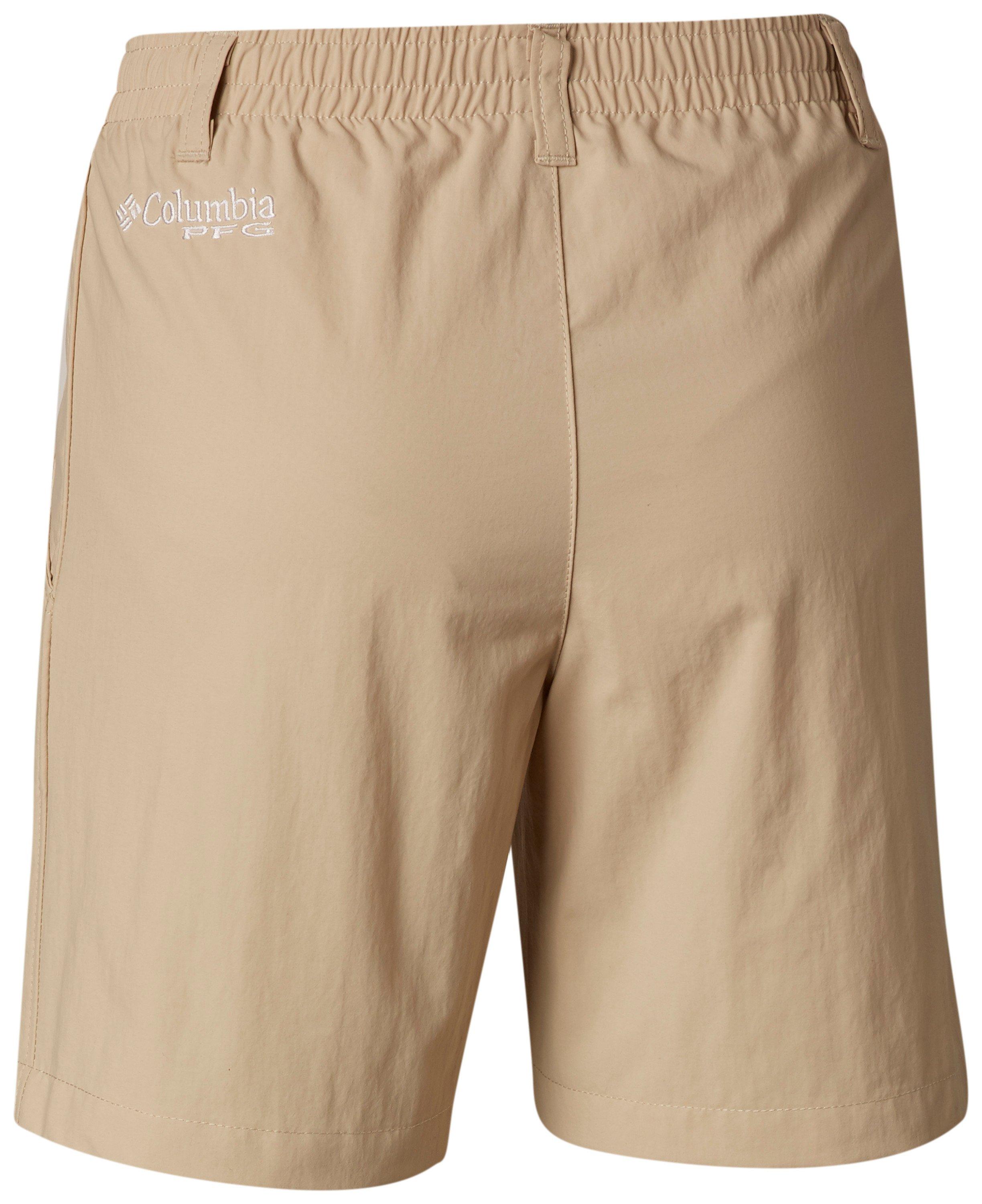 Columbia Big Boys' Backcast Shorts-Khaki - KHAKI Thumbnail View 2