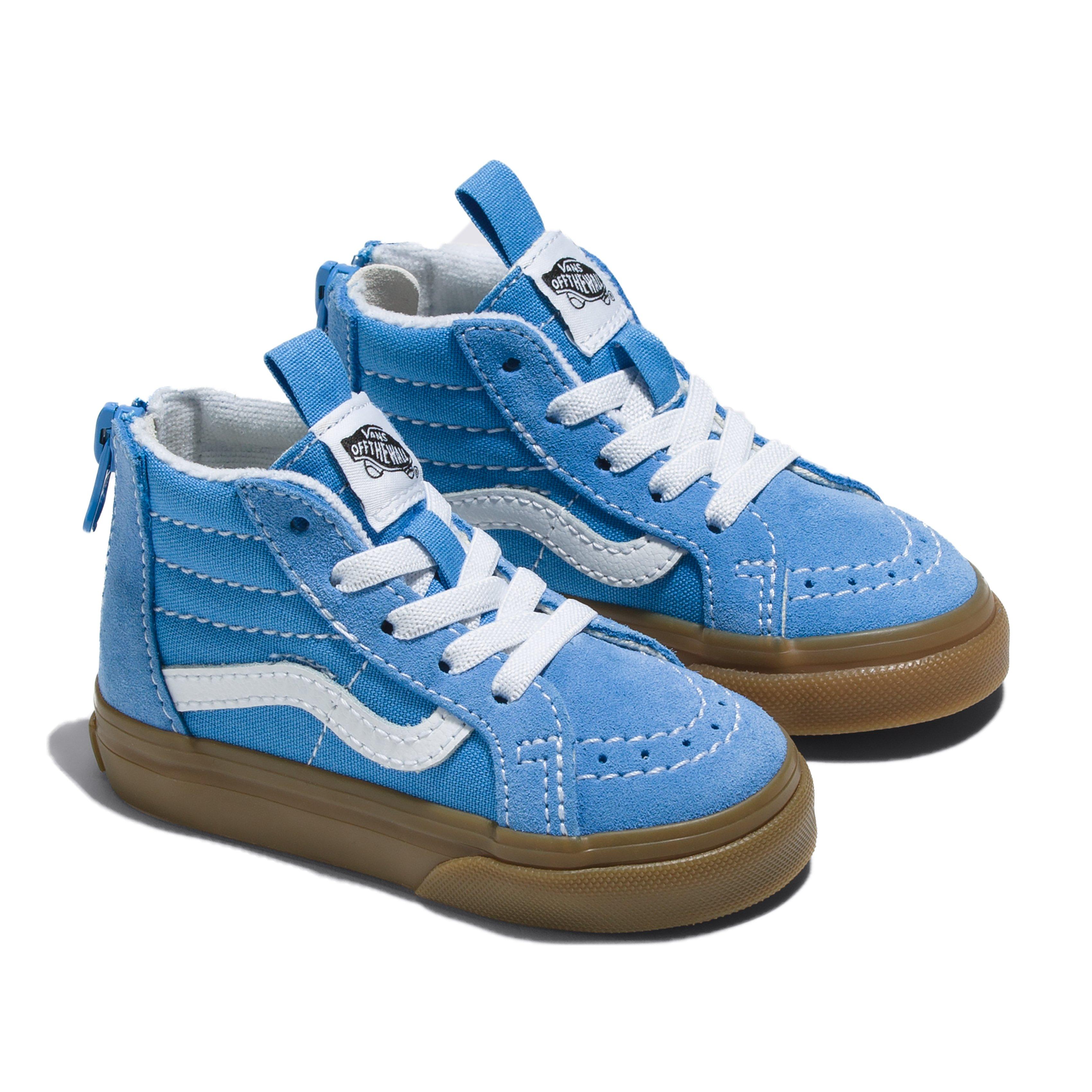 Vans Sk8-Hi Zip "Azure Blue" Toddler Boys' Shoe - BLUE Thumbnail View 2