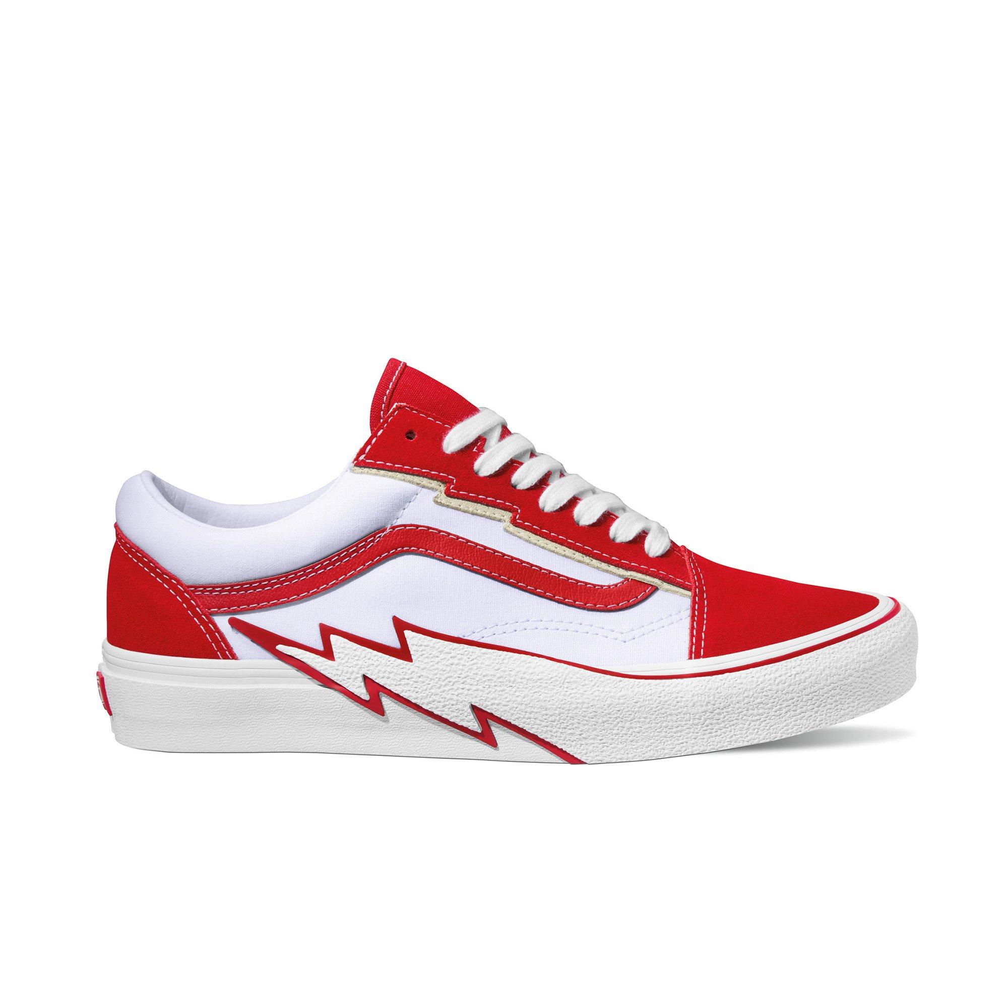 Vans Old Skool Custom Flame Patch Unisex All Sizes 