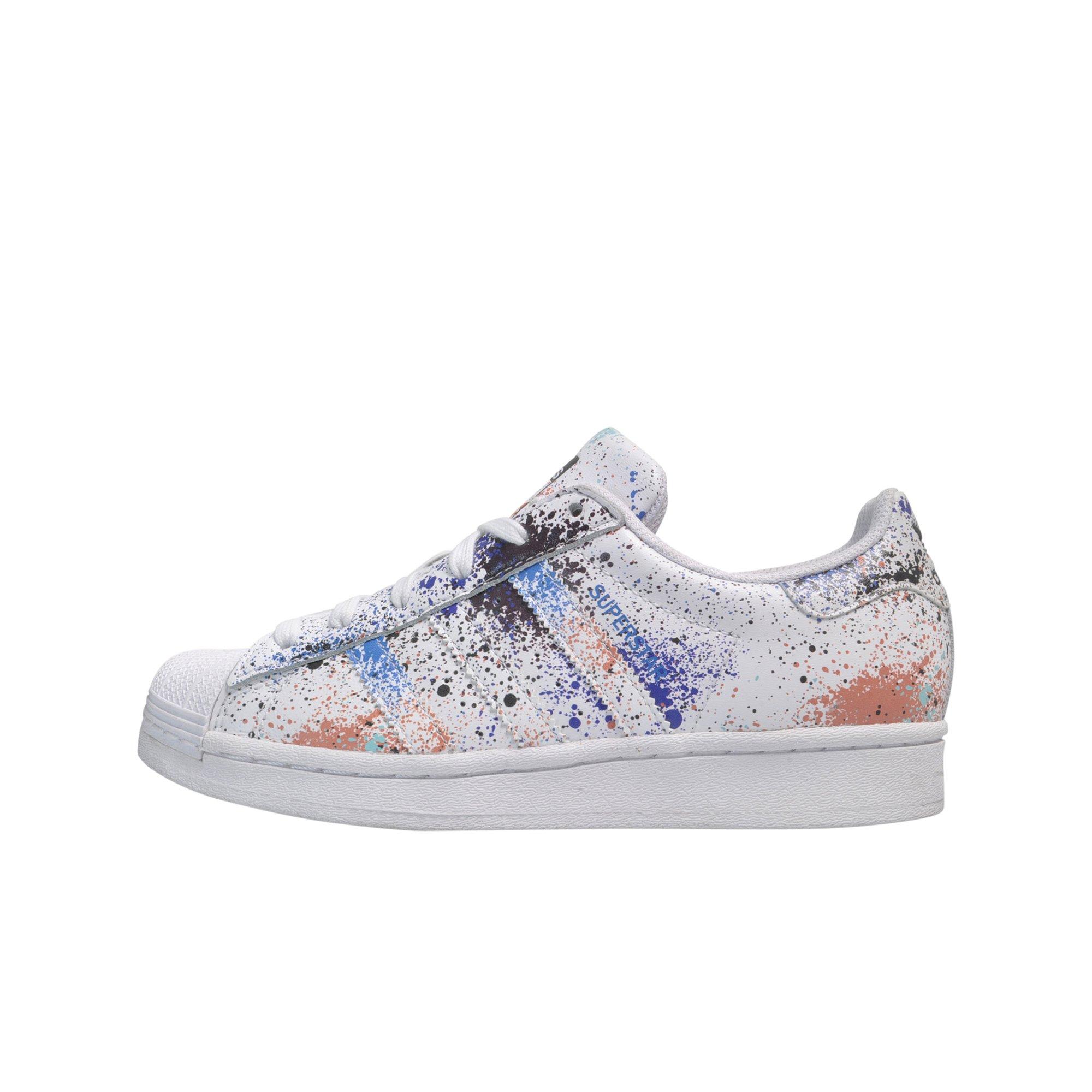 adidas Superstar Paint Splatter Grade School Boys' Shoe - Hibbett