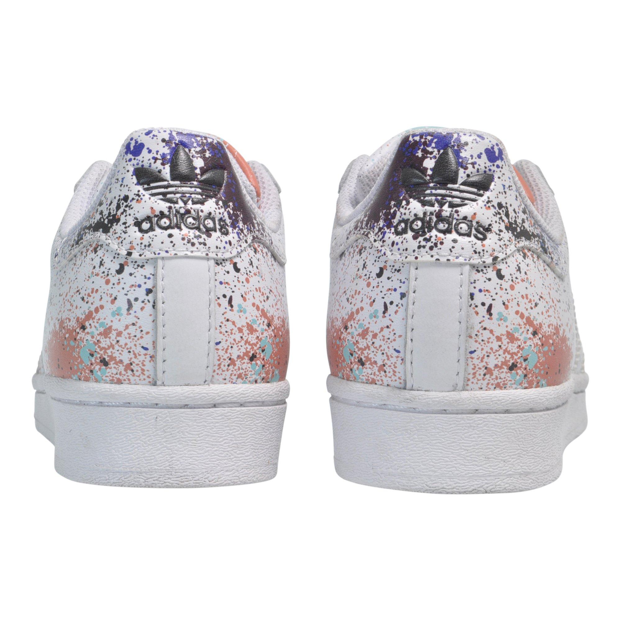 adidas Superstar Grade School Boys' "Paint Splatter" Shoes