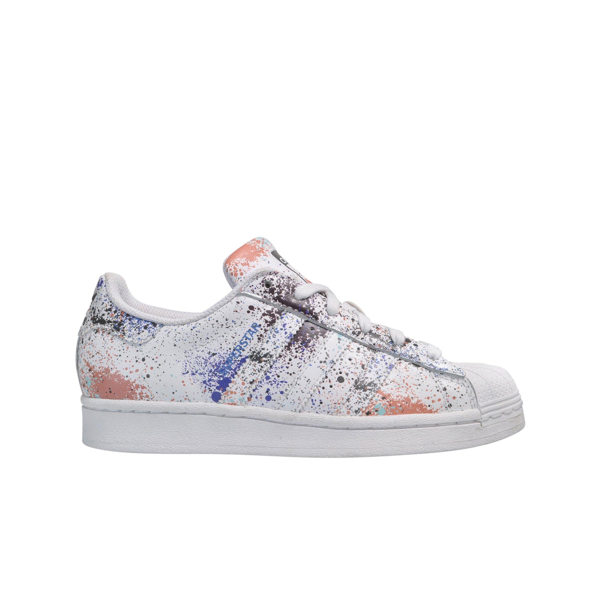 adidas Superstar Paint Splatter Grade School Boys' Shoe - Hibbett