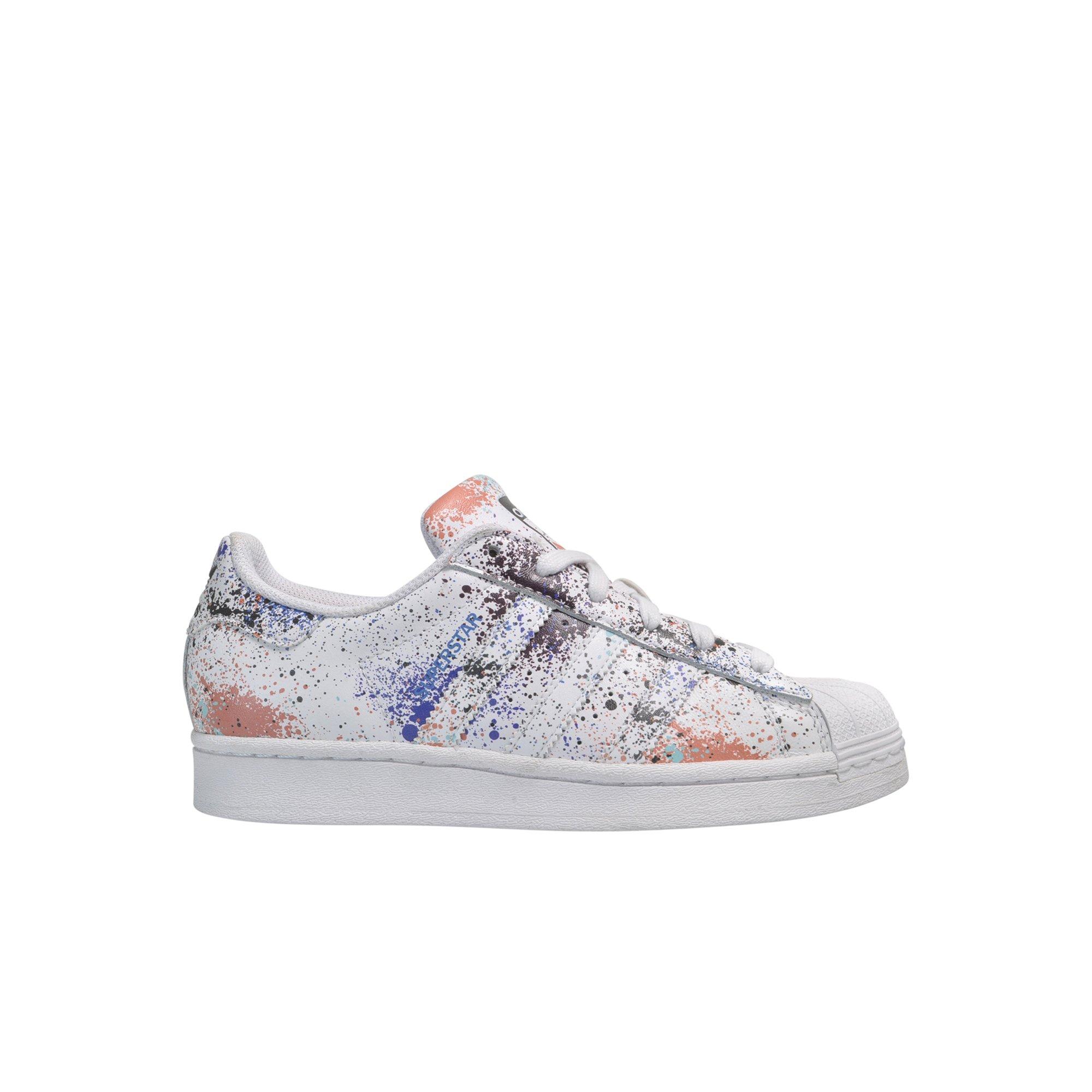 adidas Superstar "Paint Splatter" Toddler Boys' Shoe - WHITE/MULTI