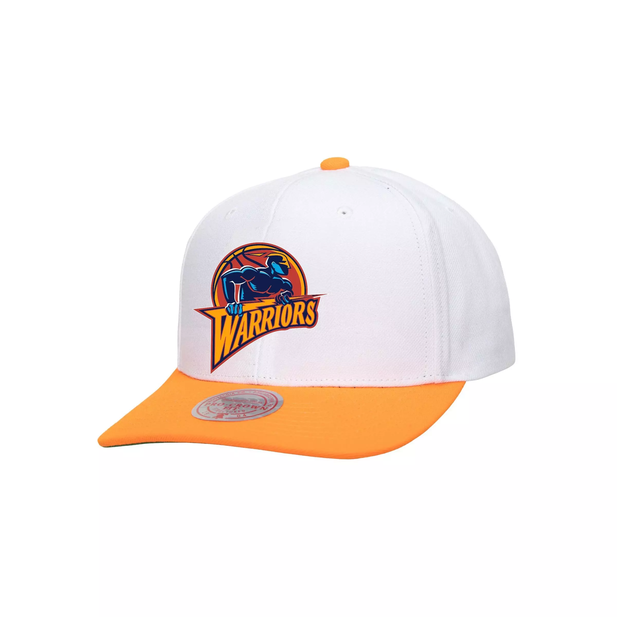 Mitchell & Ness Golden State Warriors Hardwood Classics Clean Crown Snapback - WHITE