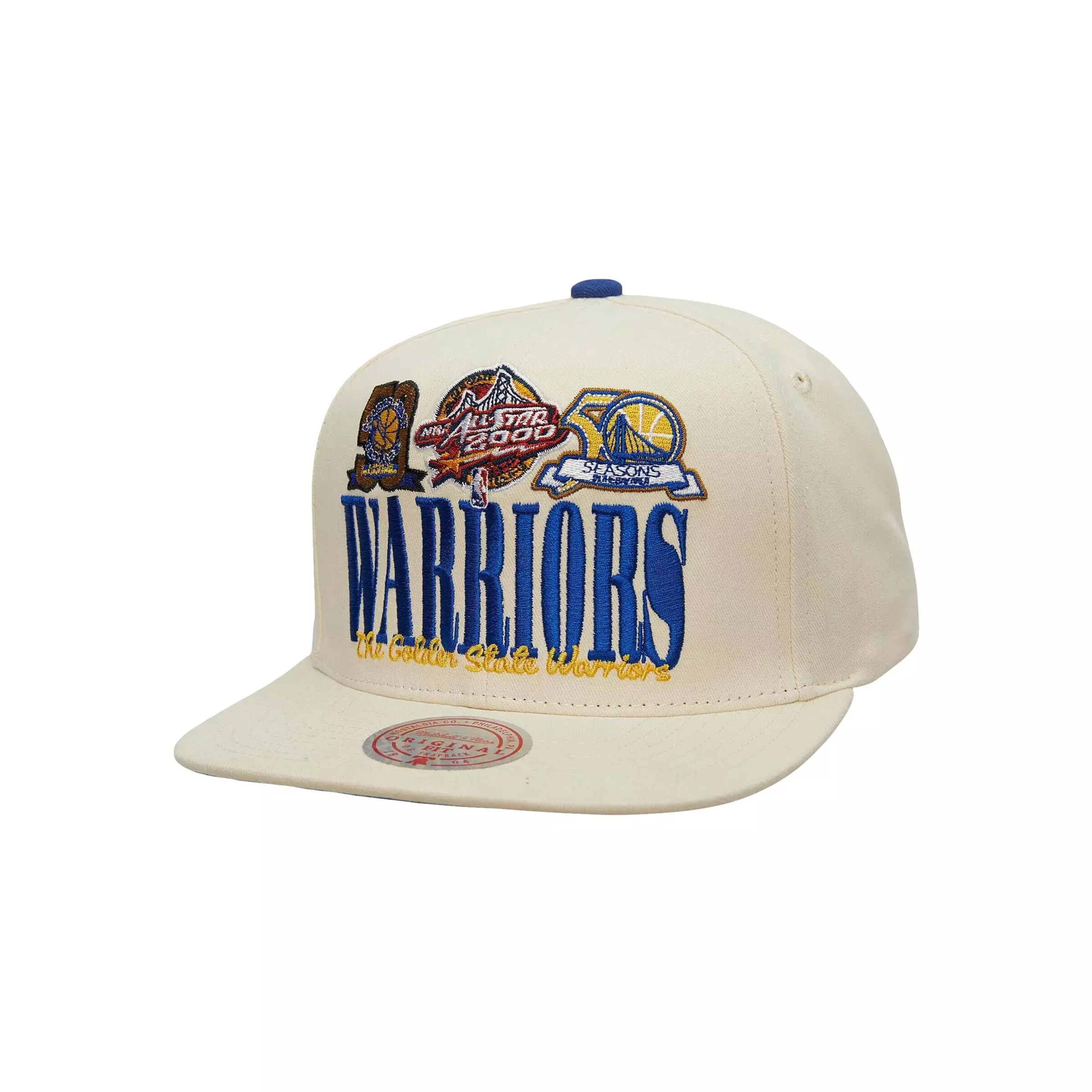 Mitchell & Ness Golden State Warriors All Star Game x Anniversary Snapback-Cream - CREAM