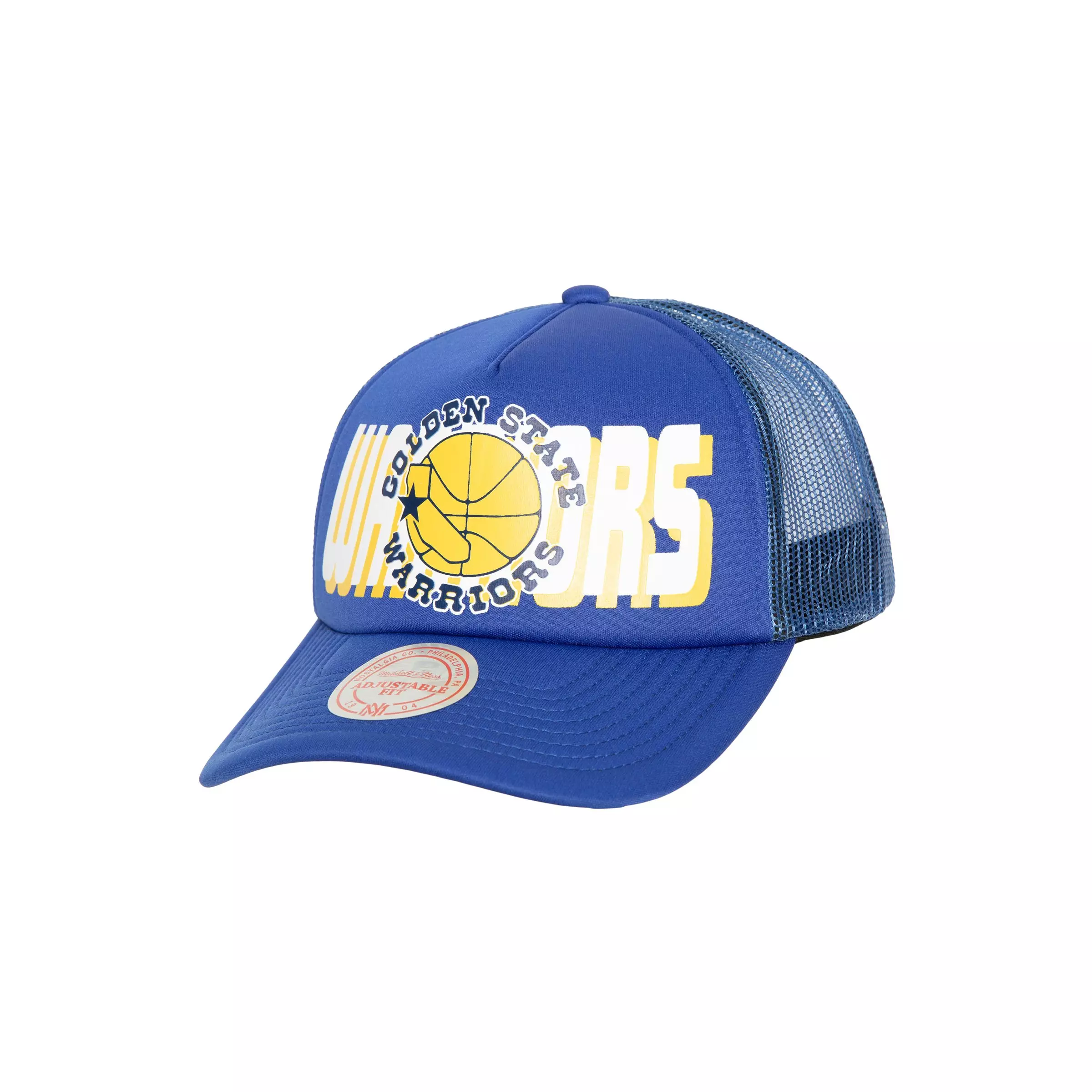 Mitchell & Ness Golden State Warriors Retro Heritage Trucker Snapback - BLUE