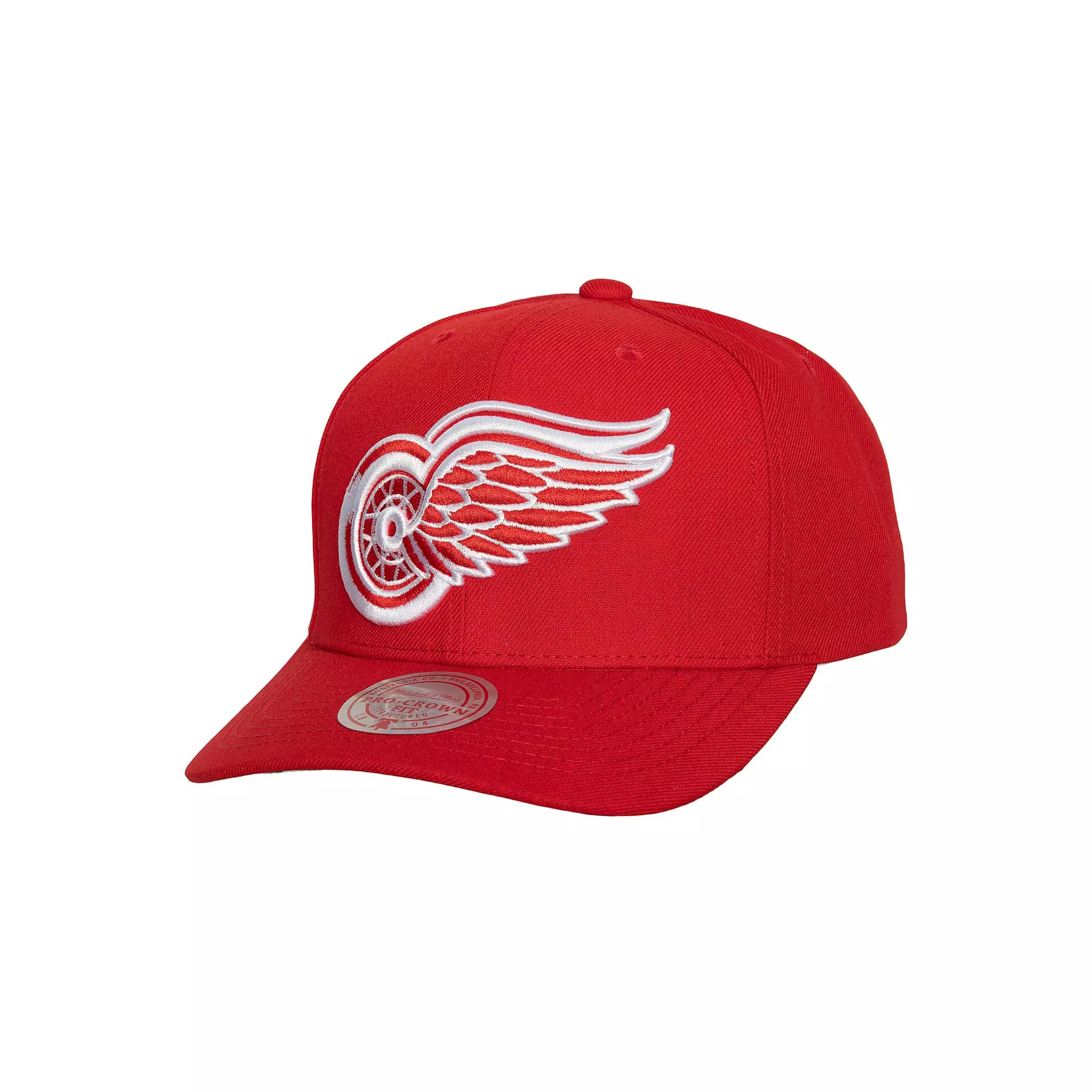 Mitchell & Ness Detroit Red Wings Structured Snapback Hat - RED