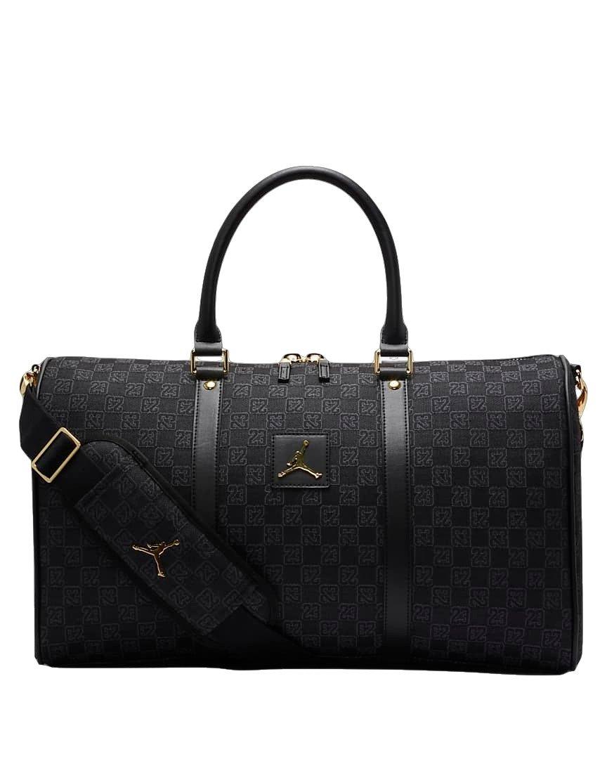 Jordan Monogram Duffle Bag-Black/Gold - BLACK/GOLD Thumbnail View 1