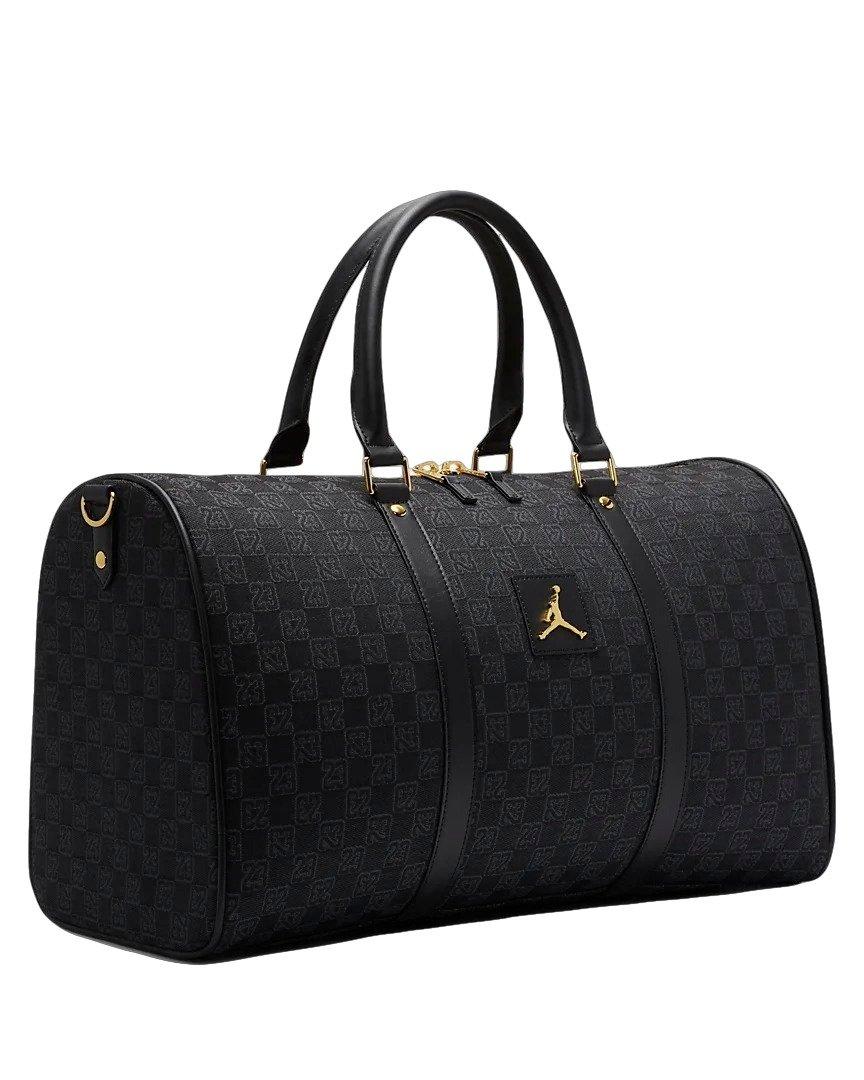 Jordan Monogram Duffle Bag-Black/Gold - BLACK/GOLD Thumbnail View 3