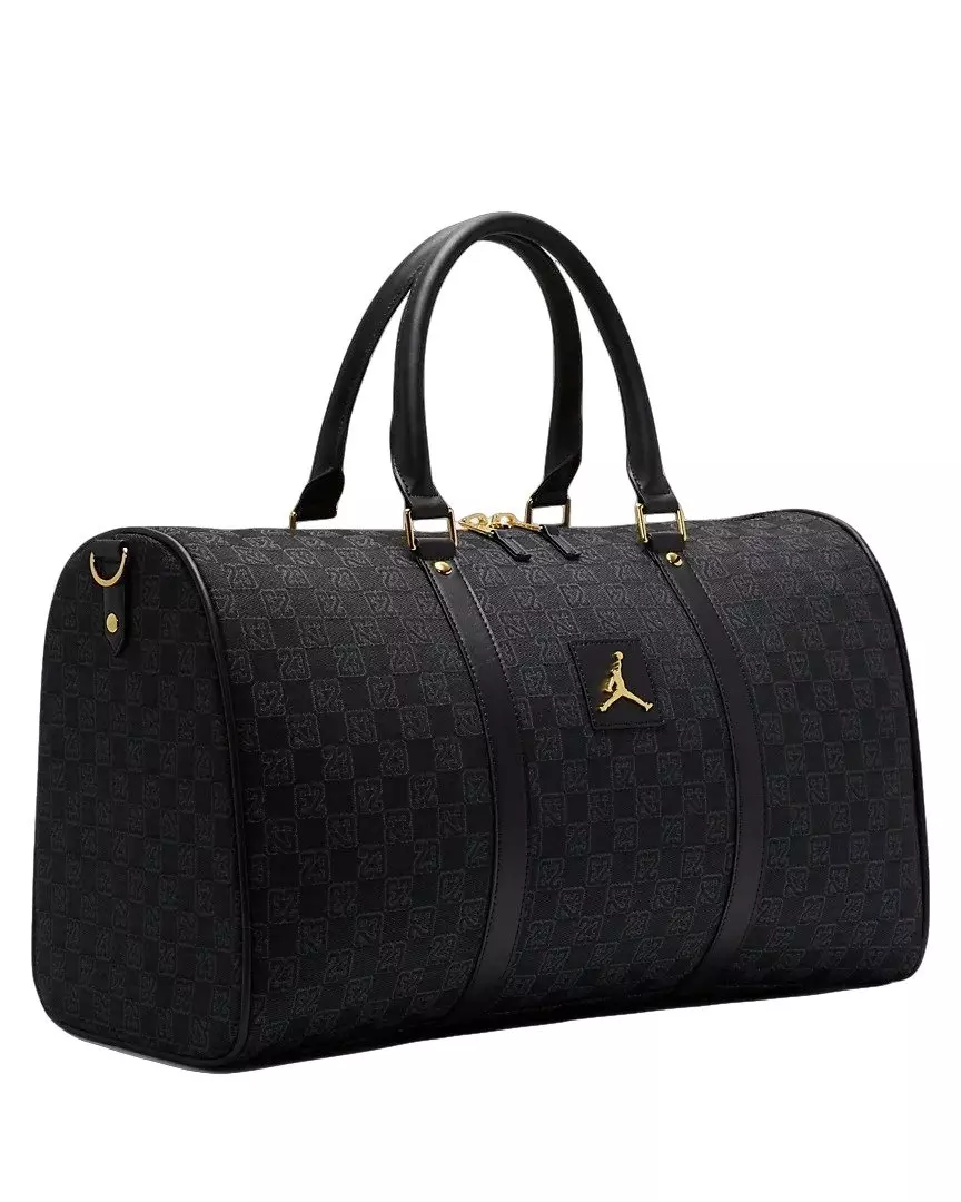 Jordan Monogram Duffle Bag-Black/Gold - BLACK/GOLD