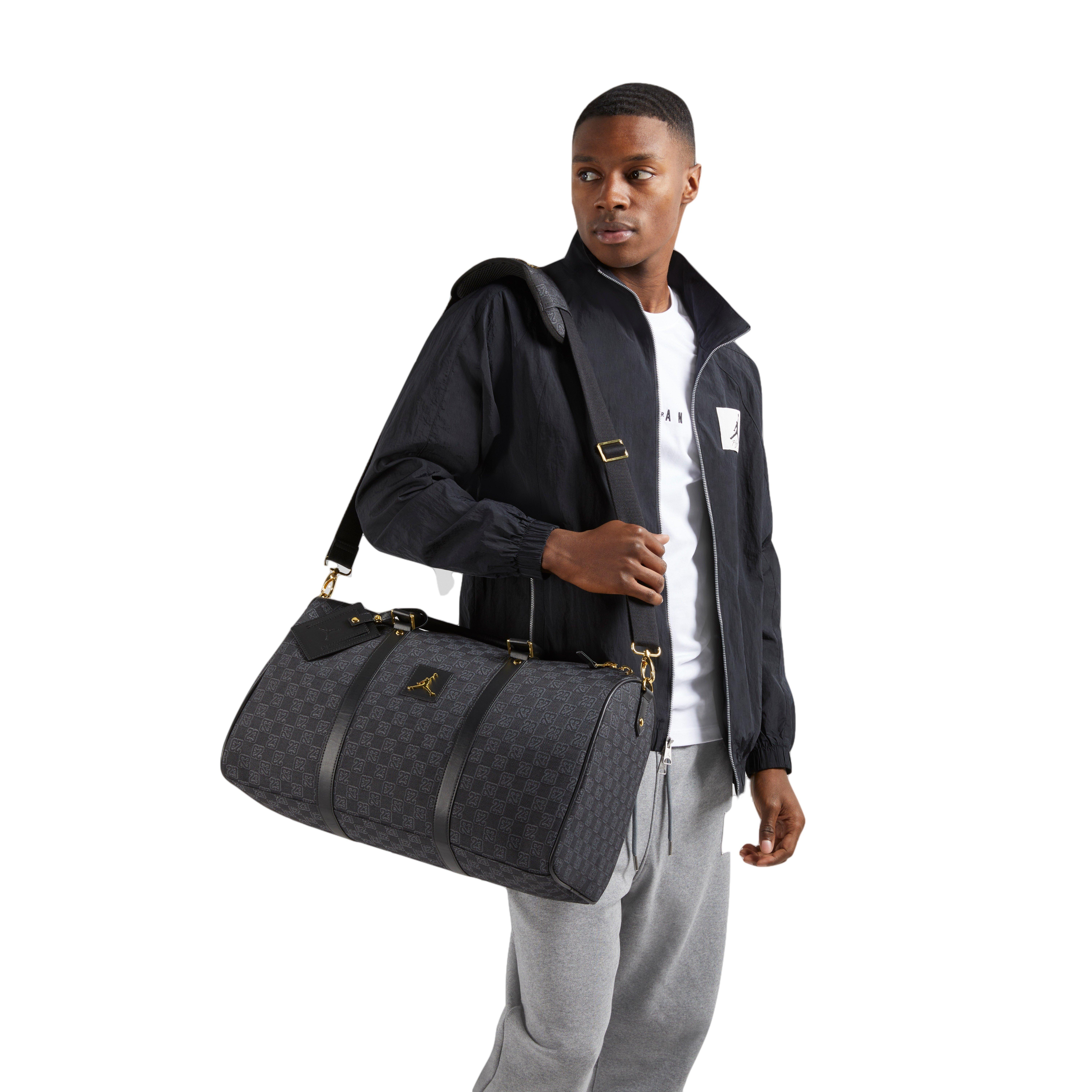 Jordan Monogram Duffle Bag-Black/Gold - BLACK/GOLD Thumbnail View 4